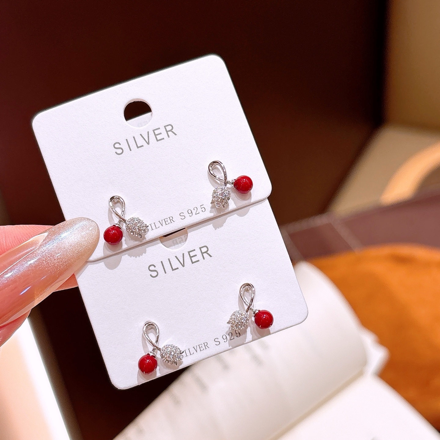 High Polish Silver Earrings Vintage Self-love Silver