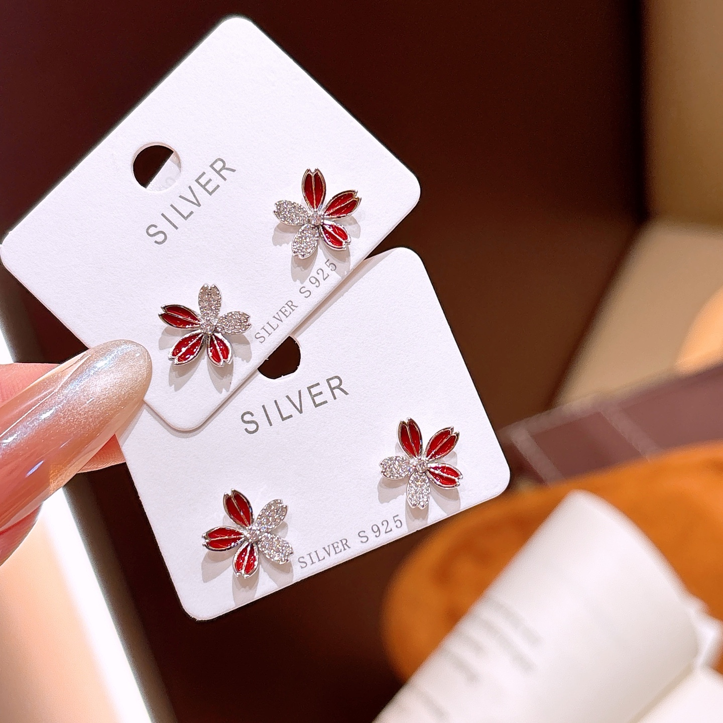 Nickel Free Silver Earrings Soft Confession Gold