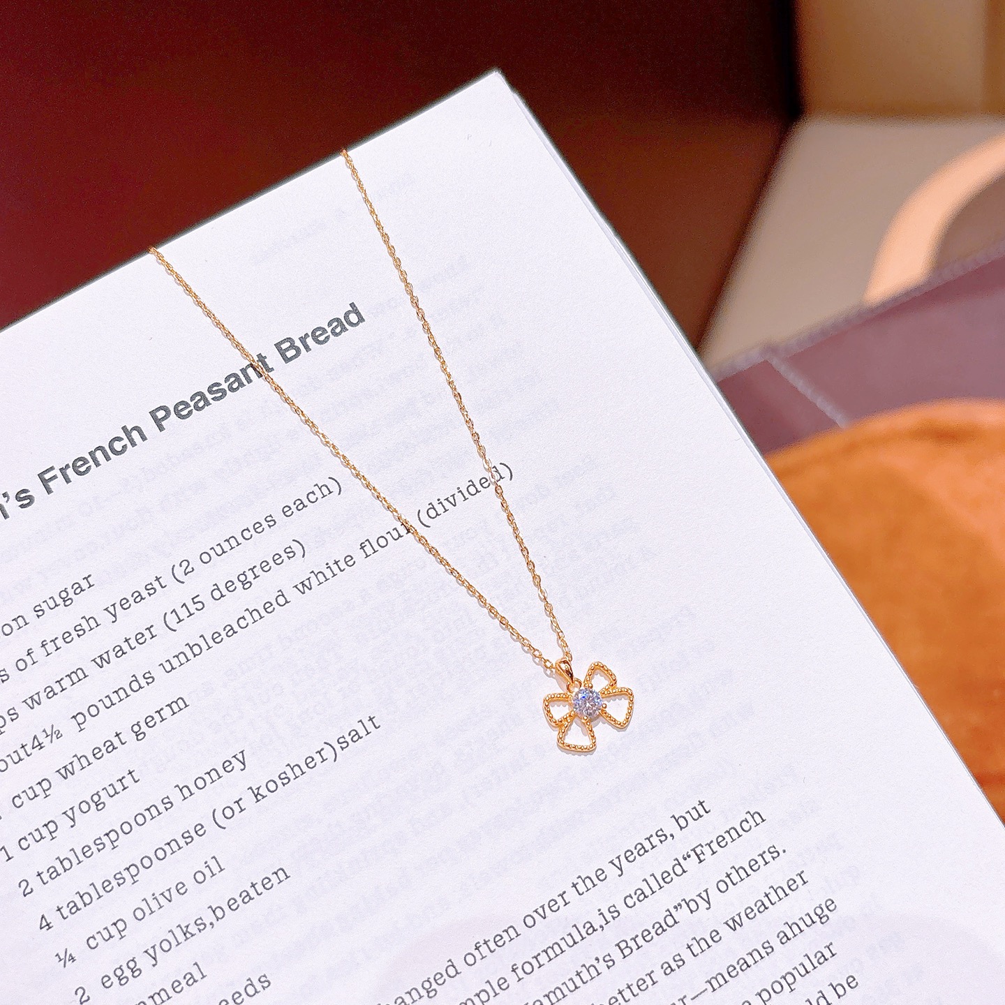 S925 Sterling Silver Necklace Ins Style Teacher's Day Gold