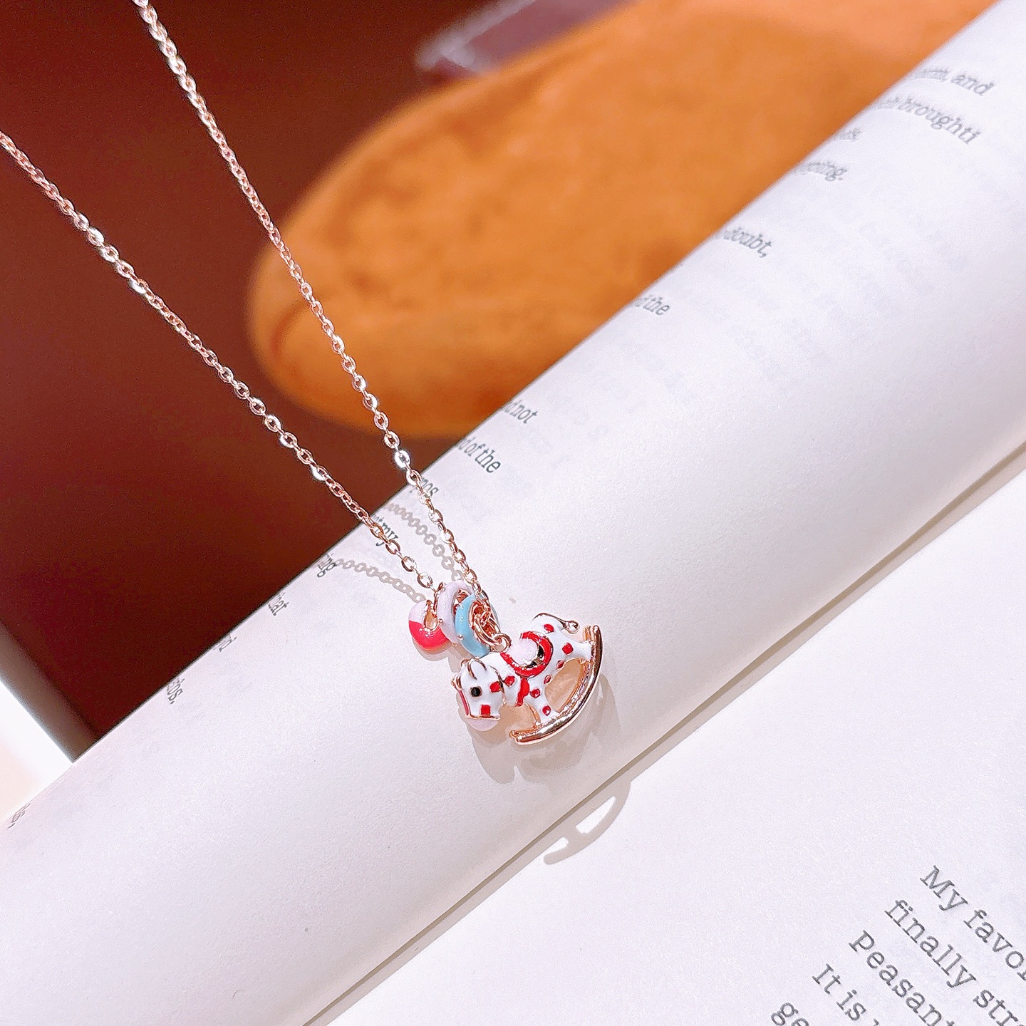 S925 Sterling Silver Necklace French Wedding Favor Gold