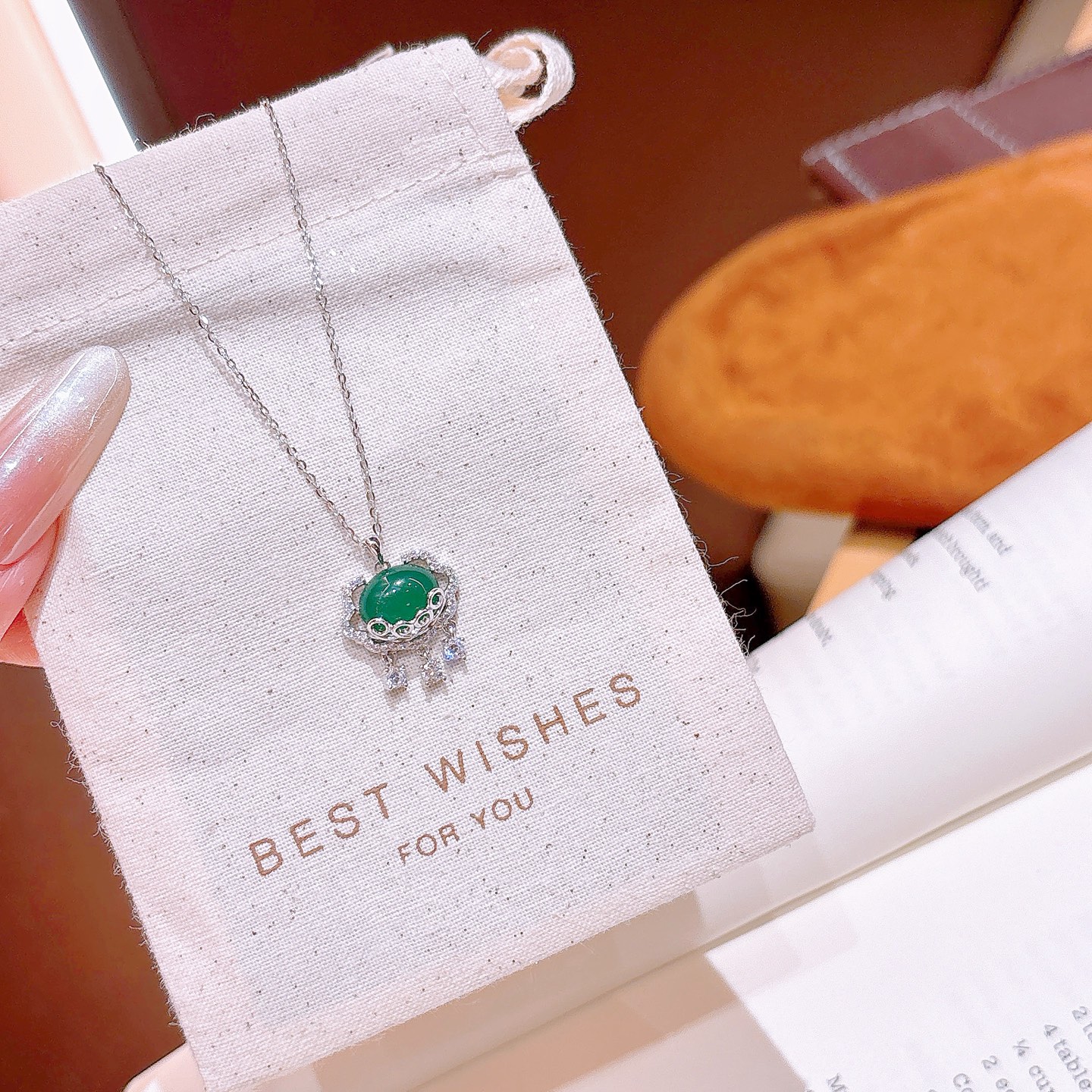 S925 Sterling Silver Necklace Intellectual Office Silver