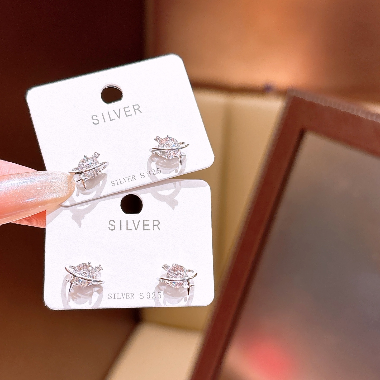 Fine Silver Earrings Sweet & Cool Gift for Her Gold