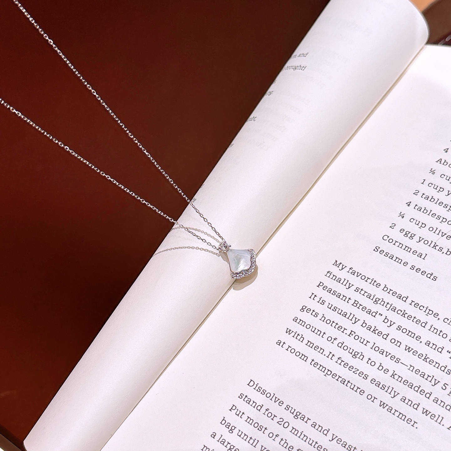 Nickelfreies Silber Moissanit Kette Frisch Jahrestag Gold