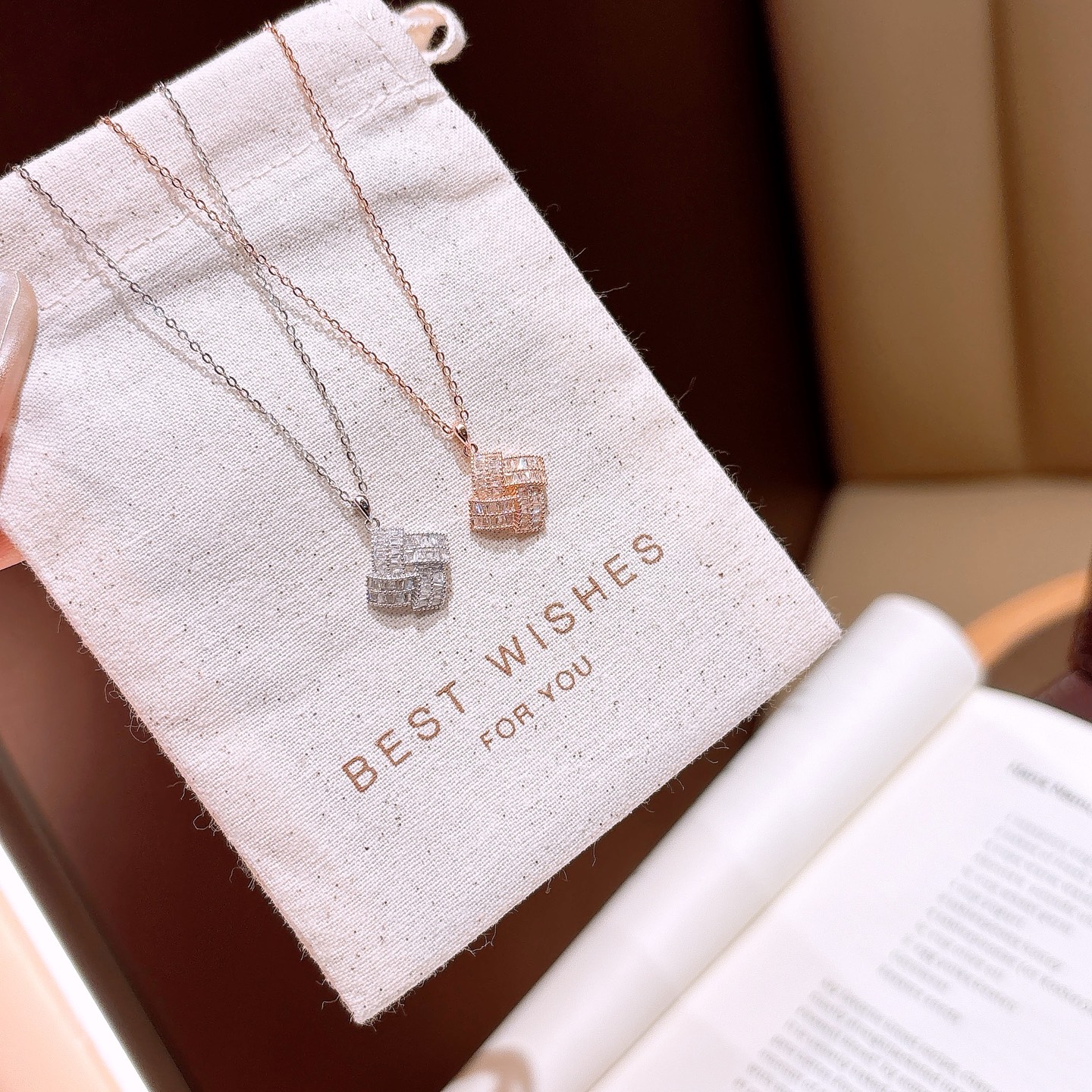 Nickel Free Silver Necklace Korean Style Self-love Silver