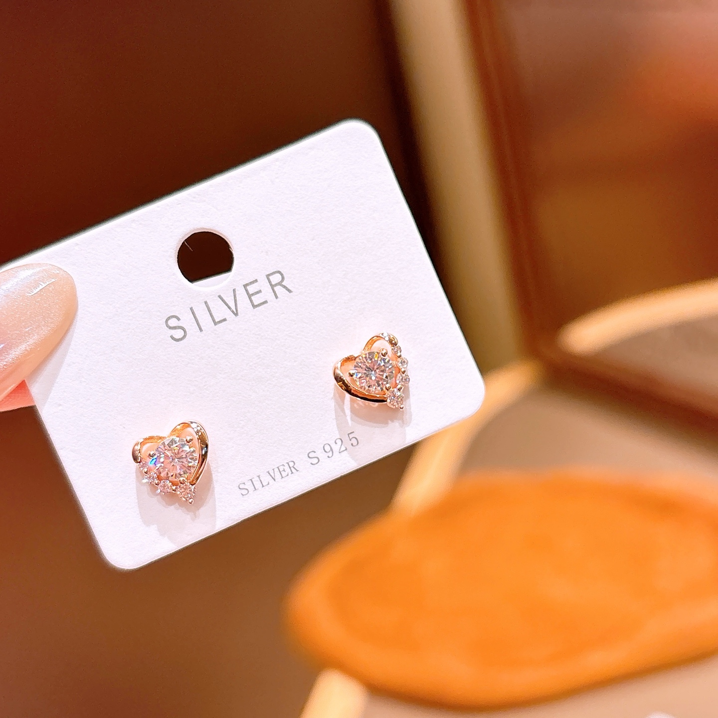 Low Allergy Silver Earrings Ethereal Gift for Her Gold