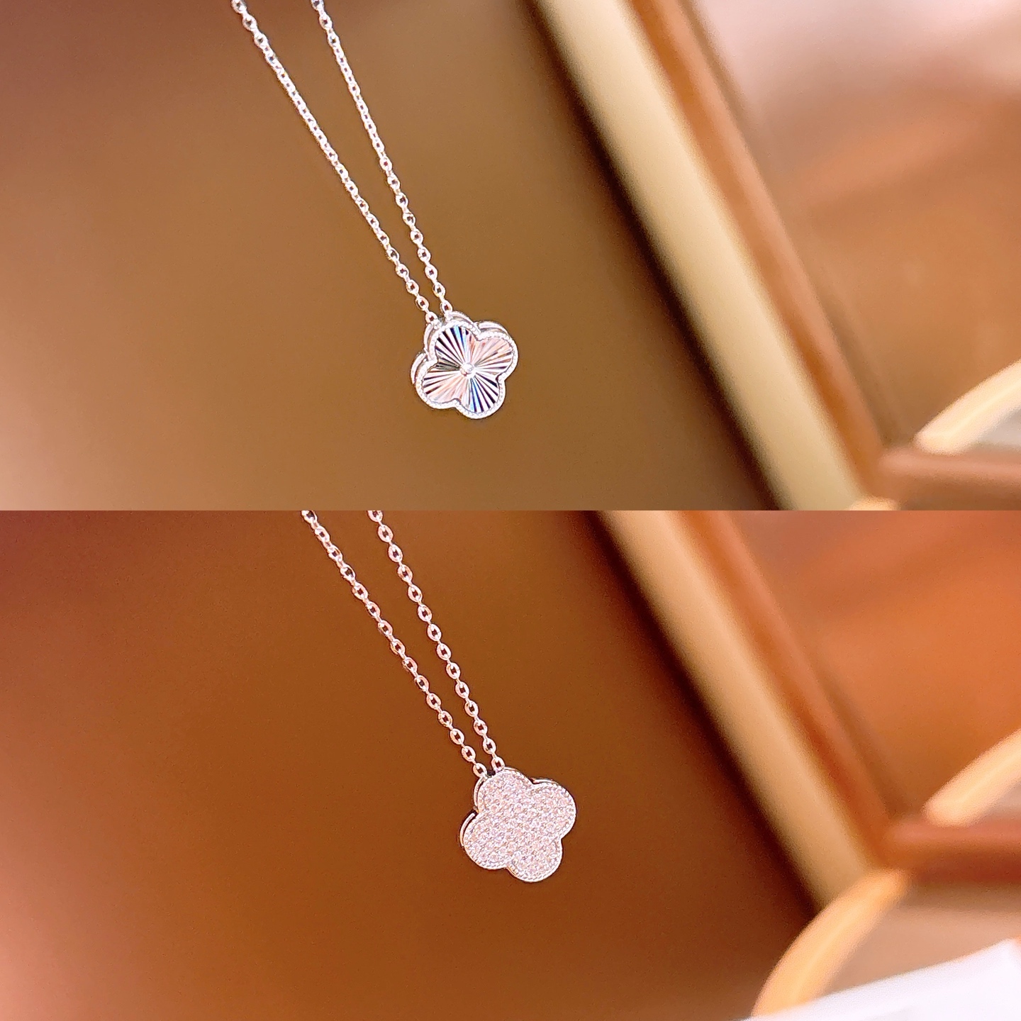 High Polish Silver Moissanite Necklace Lively Confession Gold