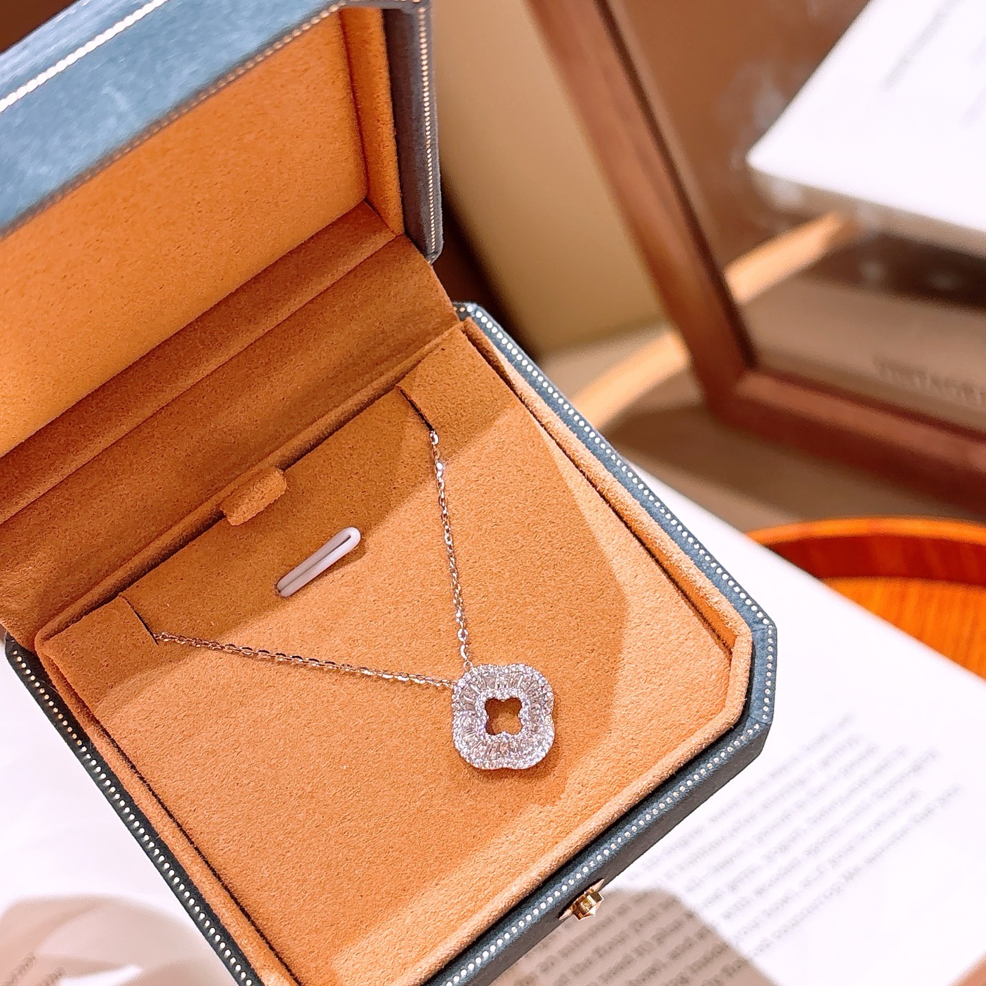 S925 Sterling Silver Moissanite Necklace Pure Spring Festival Gold