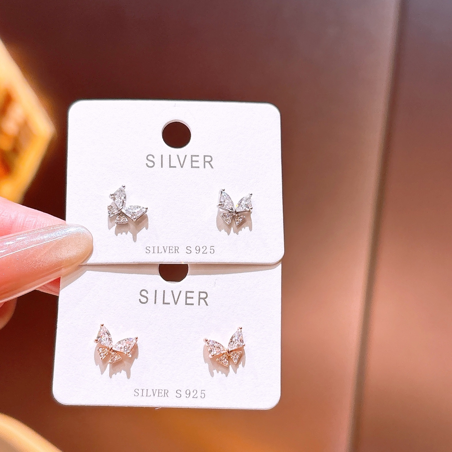 甘いファインシルバーイヤリングシルバー 春節