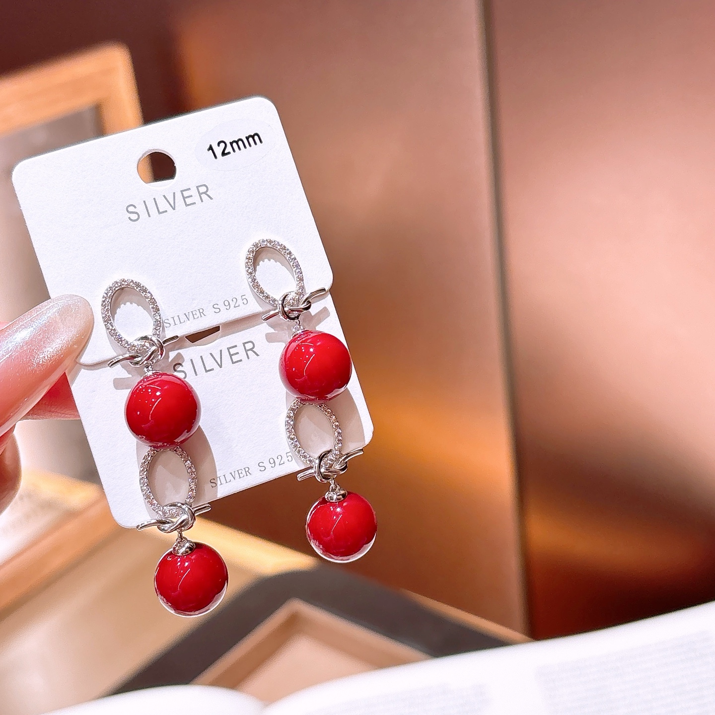 ロマンチック純銀イヤリングシルバー 通勤