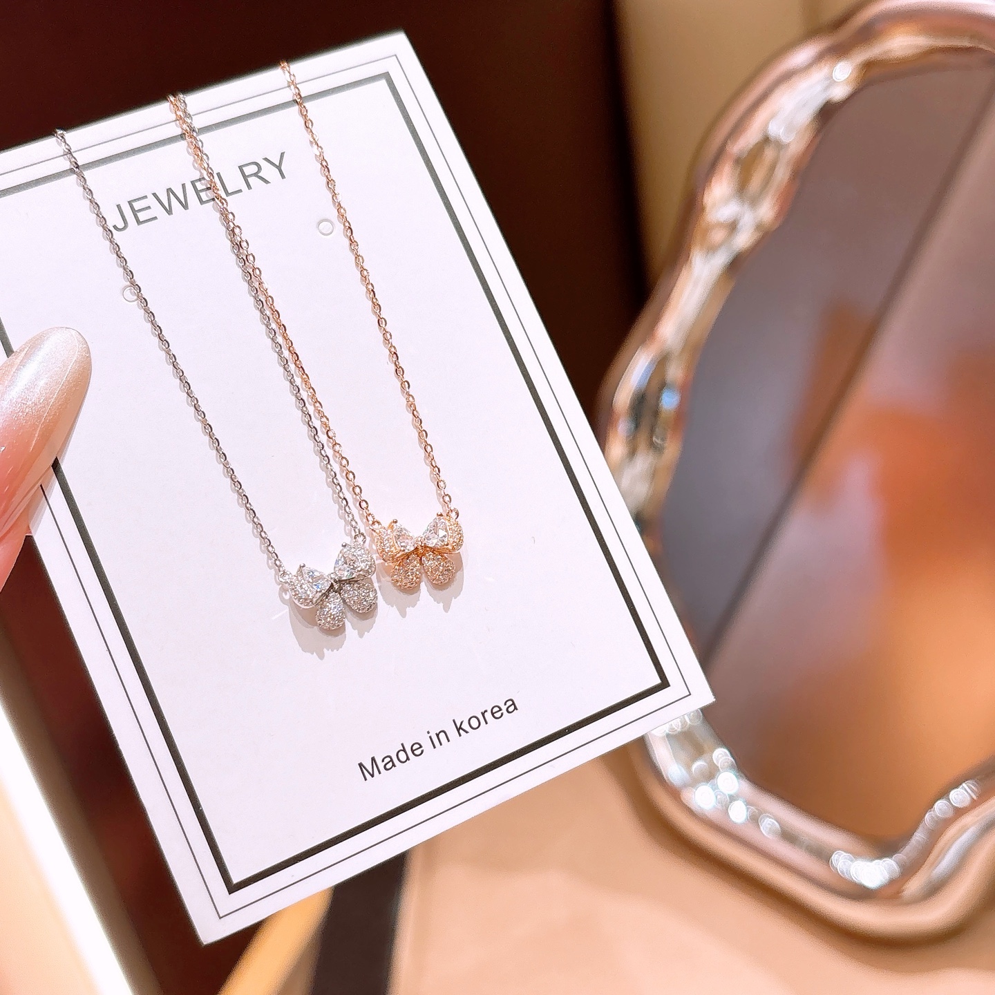 フレンチファインシルバーネックレスシルバー 晩餐会