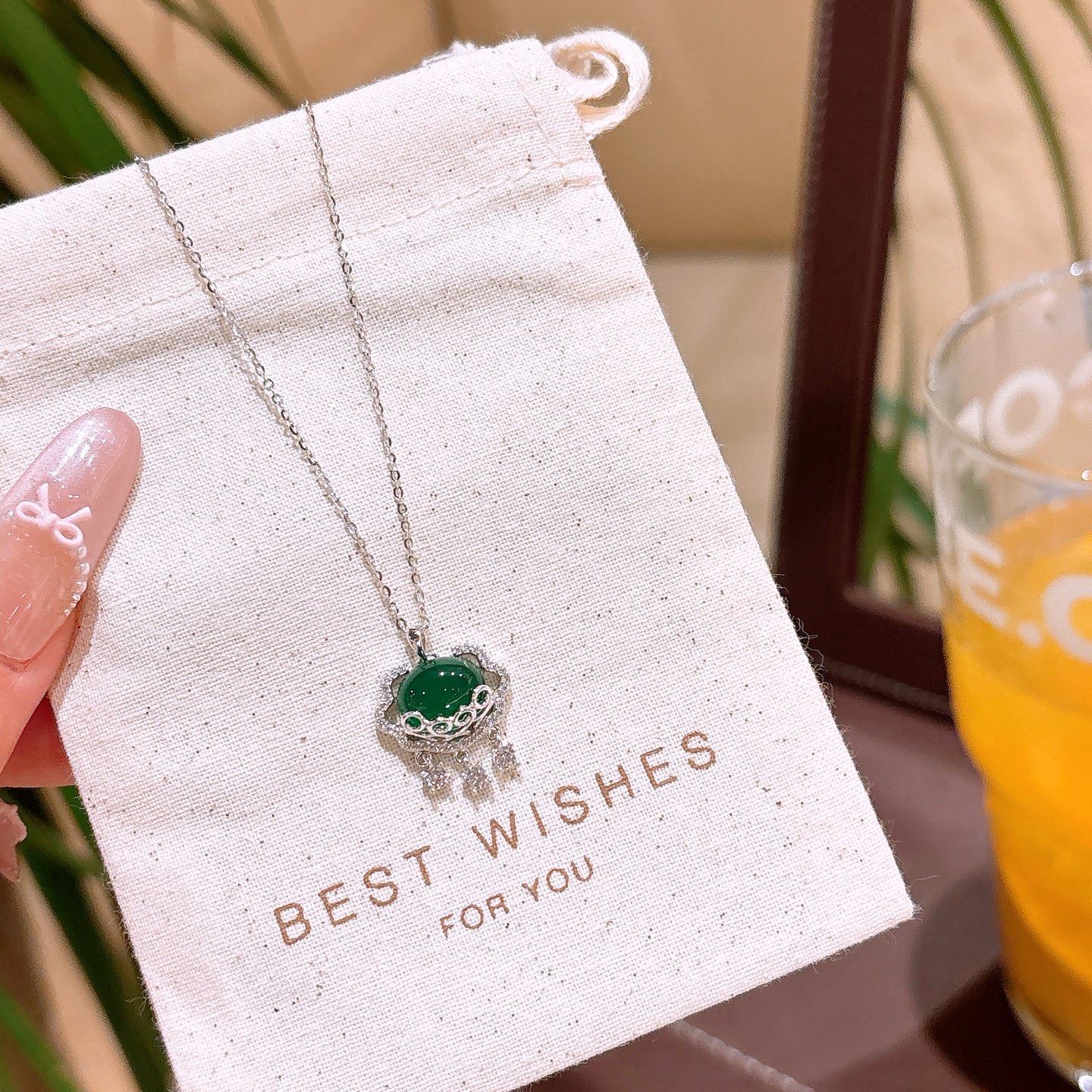 Fine Silver Necklace Light Luxury Annual Party Silver