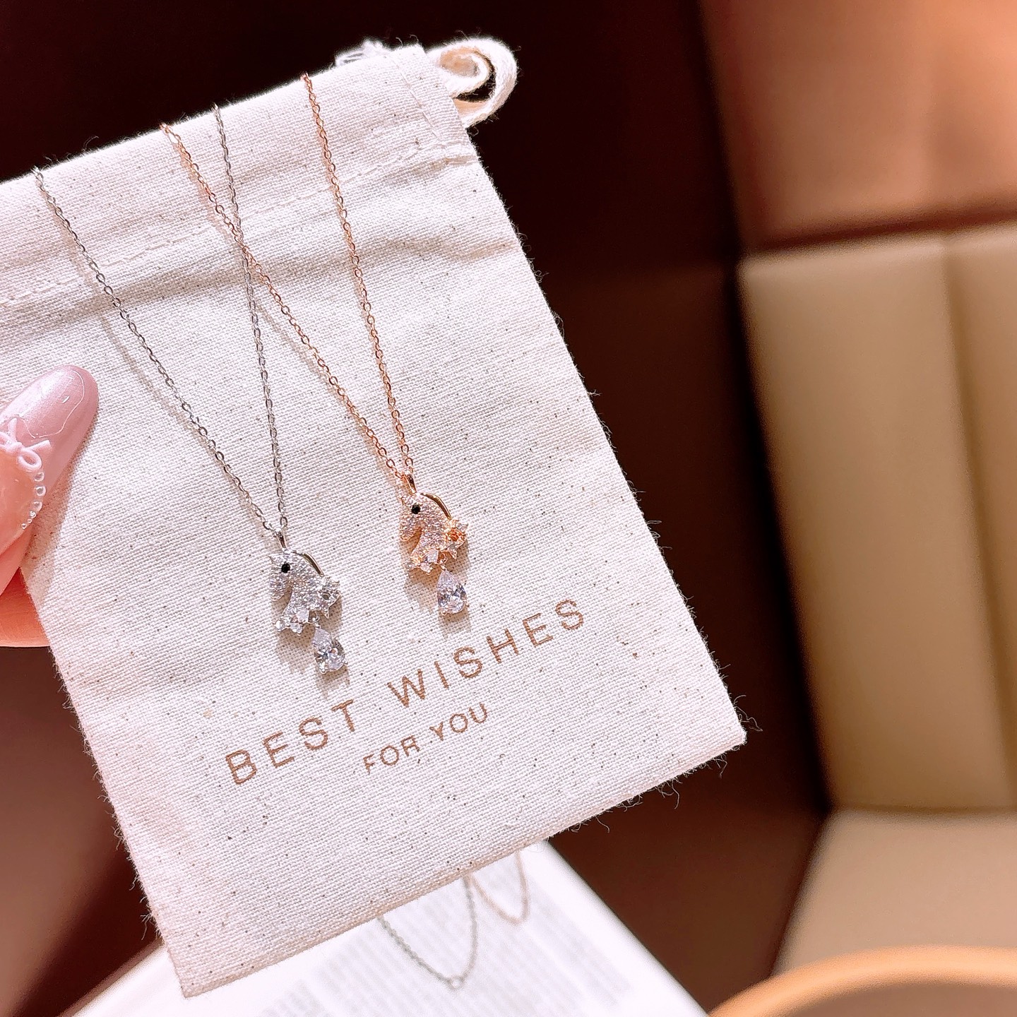 Hypoallergenic Silver Necklace Vintage Mother's Day Silver