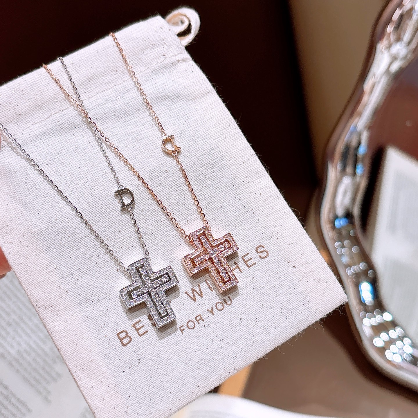 幻想的アレルギー対応シルバーネックレスゴールド 自分へのご褒美