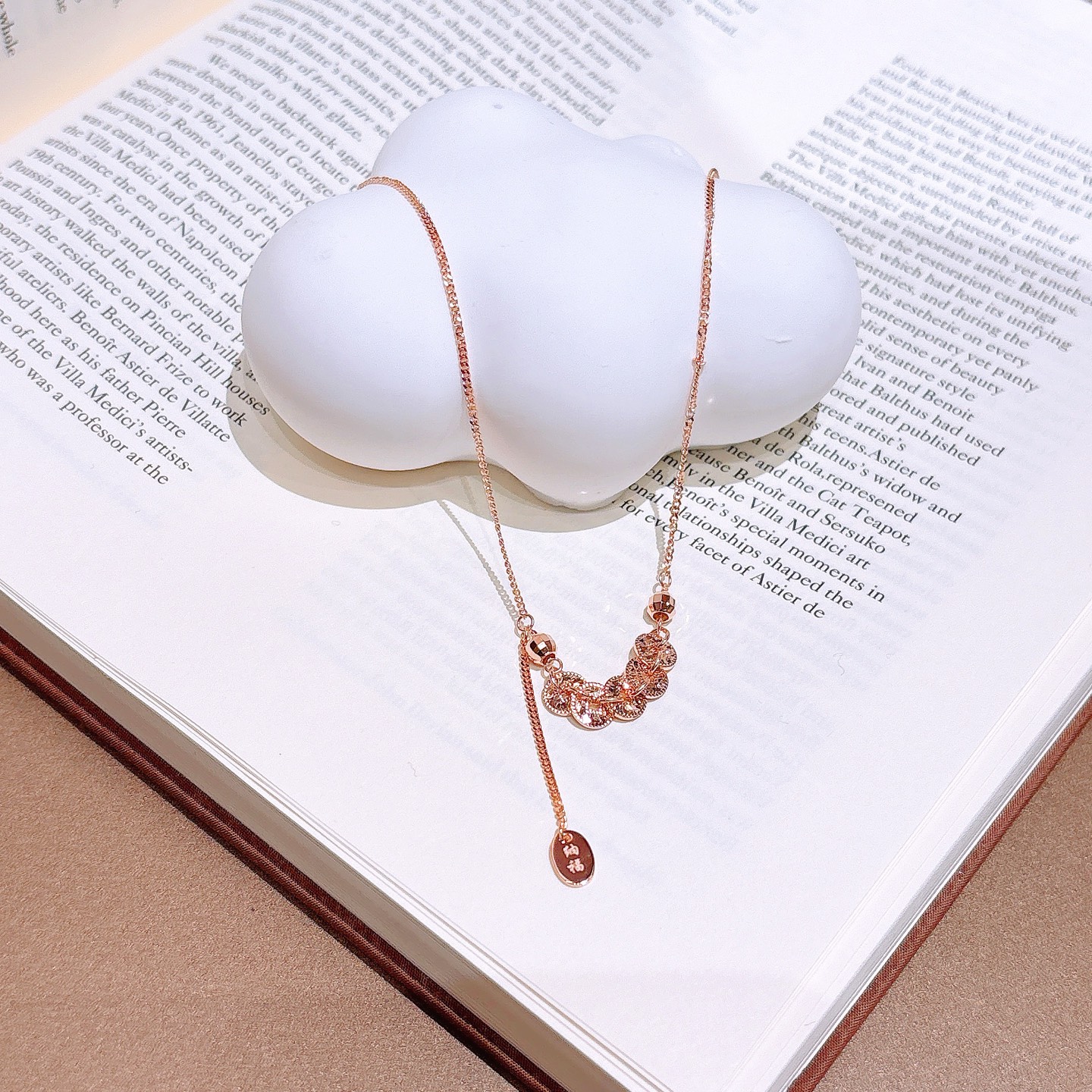 Fine Silver Necklace Gentle Annual Party Silver