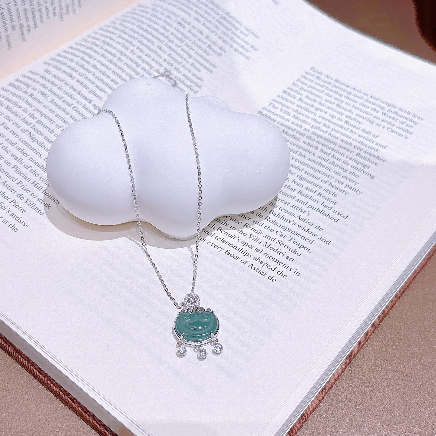 Fine Silver Jadeite Necklace Ultra Minimal Everyday Wear Silver