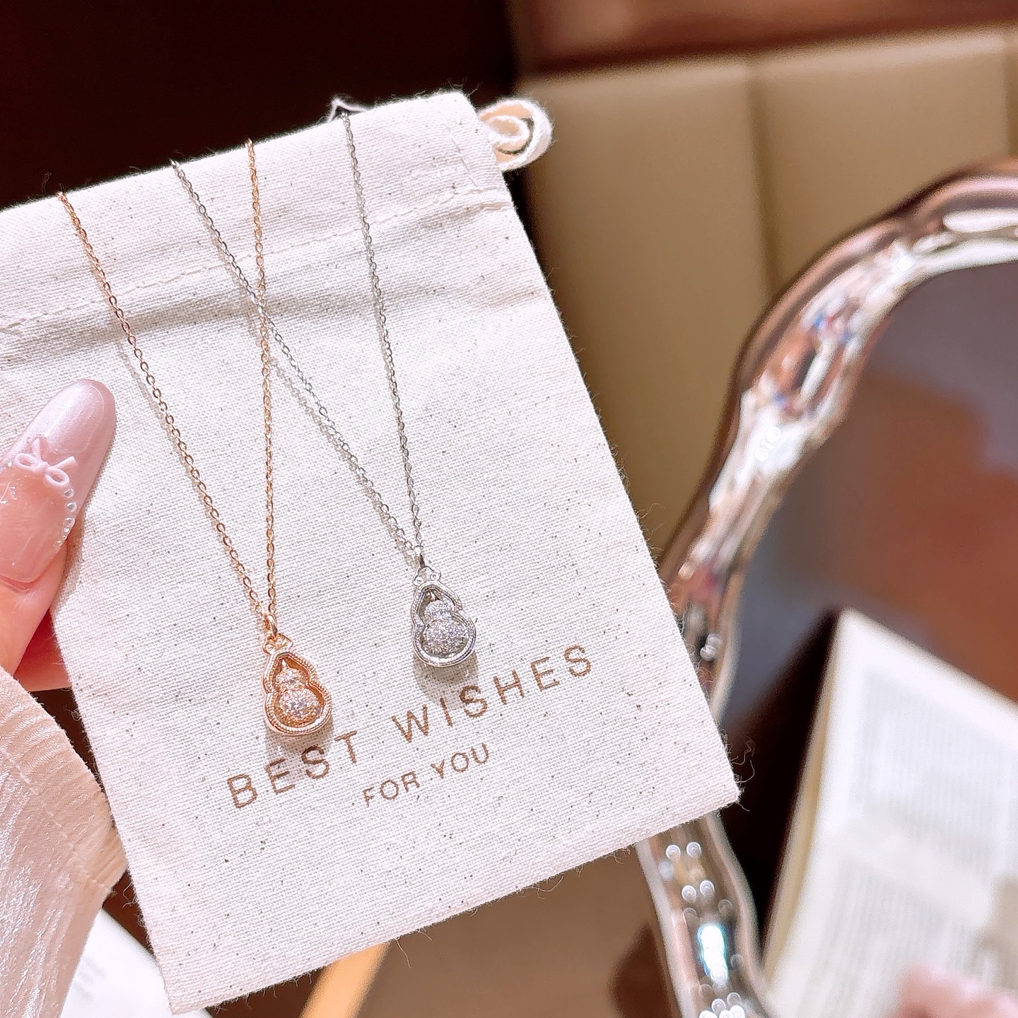 高級感ファインシルバーネックレスゴールド 誕生日