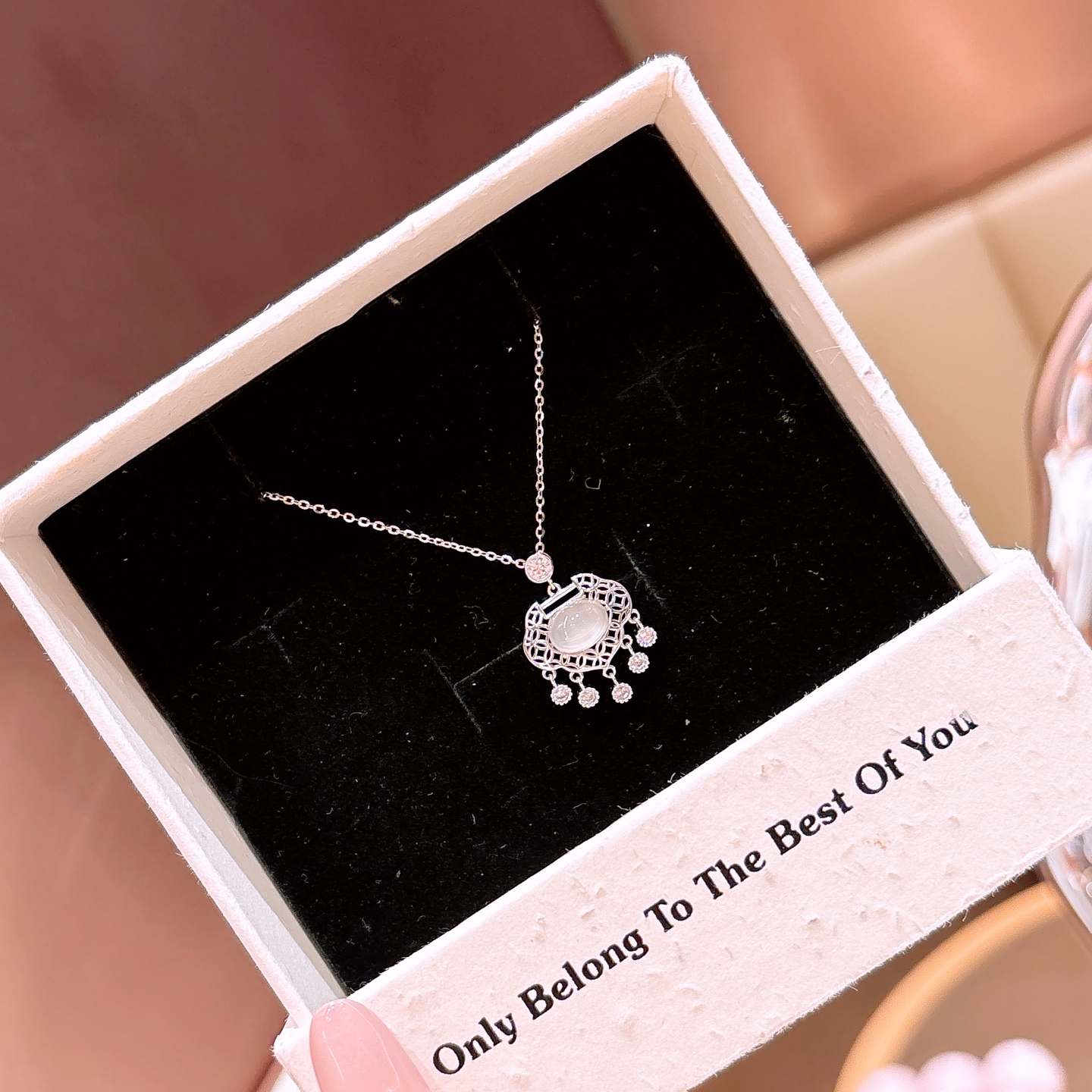 Nickel Free Silver Necklace Chic Housewarming Silver