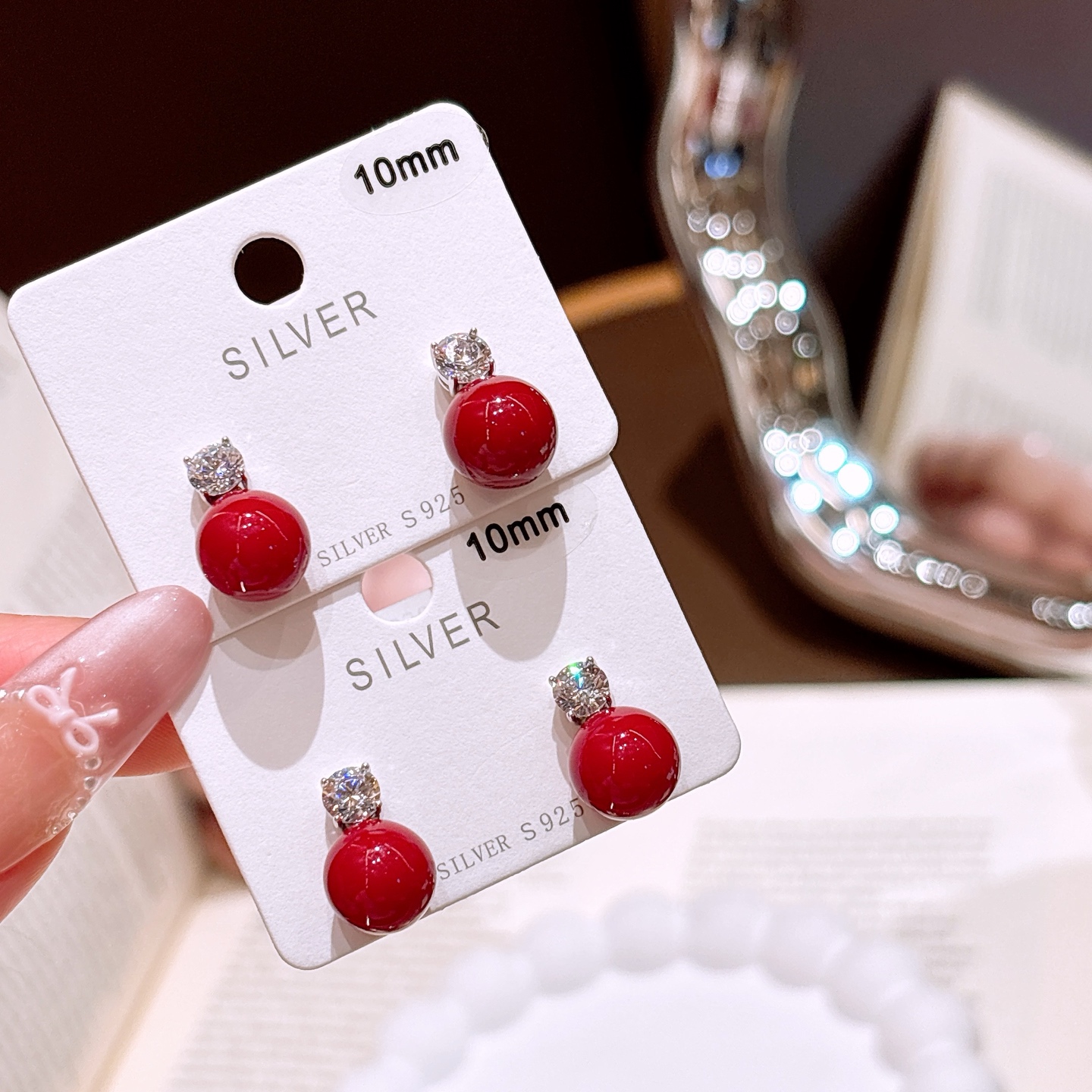 Hypoallergenic Silver Earrings Lively Engagement Gold