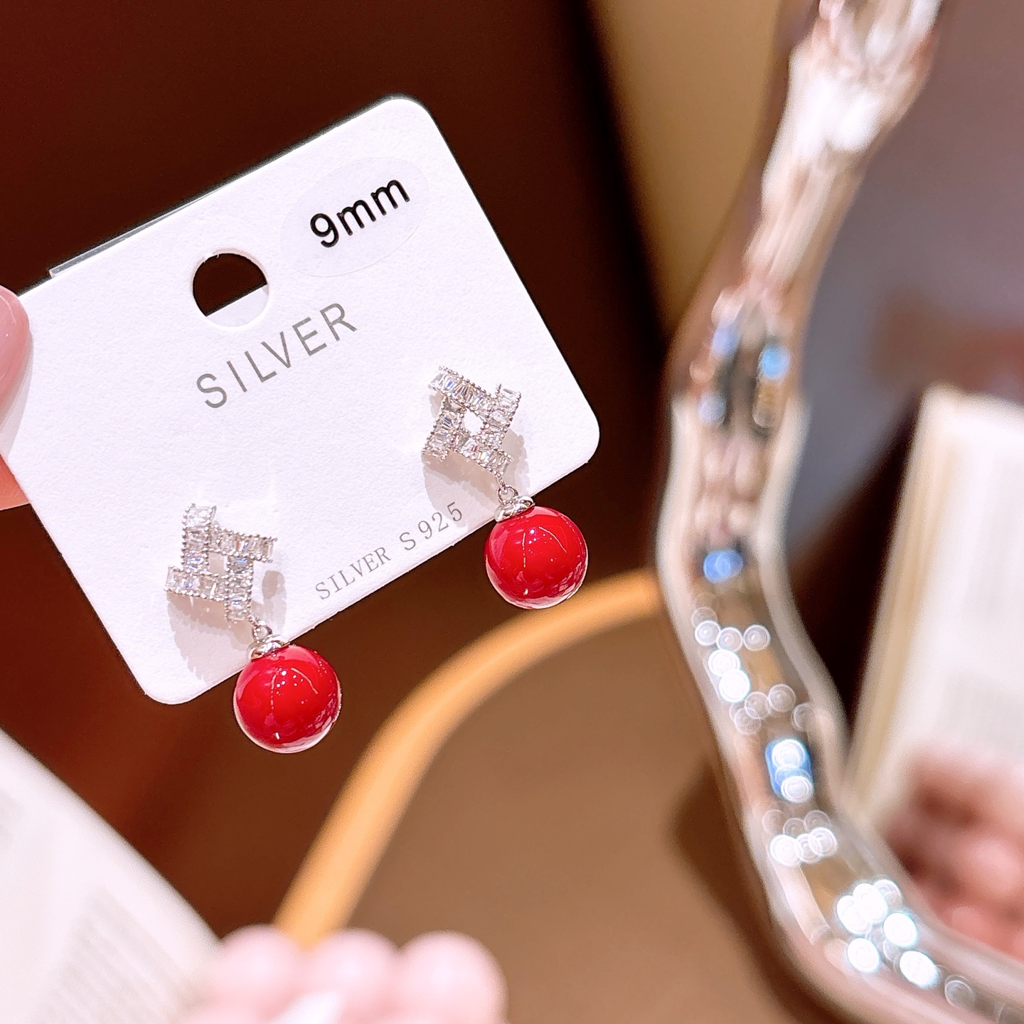 S925 Sterling Silver Earrings Minimalist Teacher's Day Silver