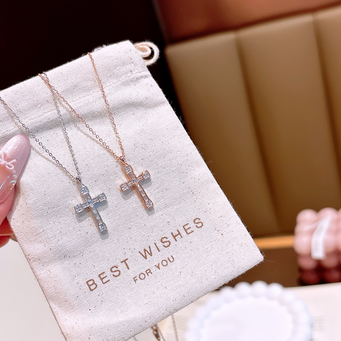 High Polish Silver Necklace Pure Wedding Gold