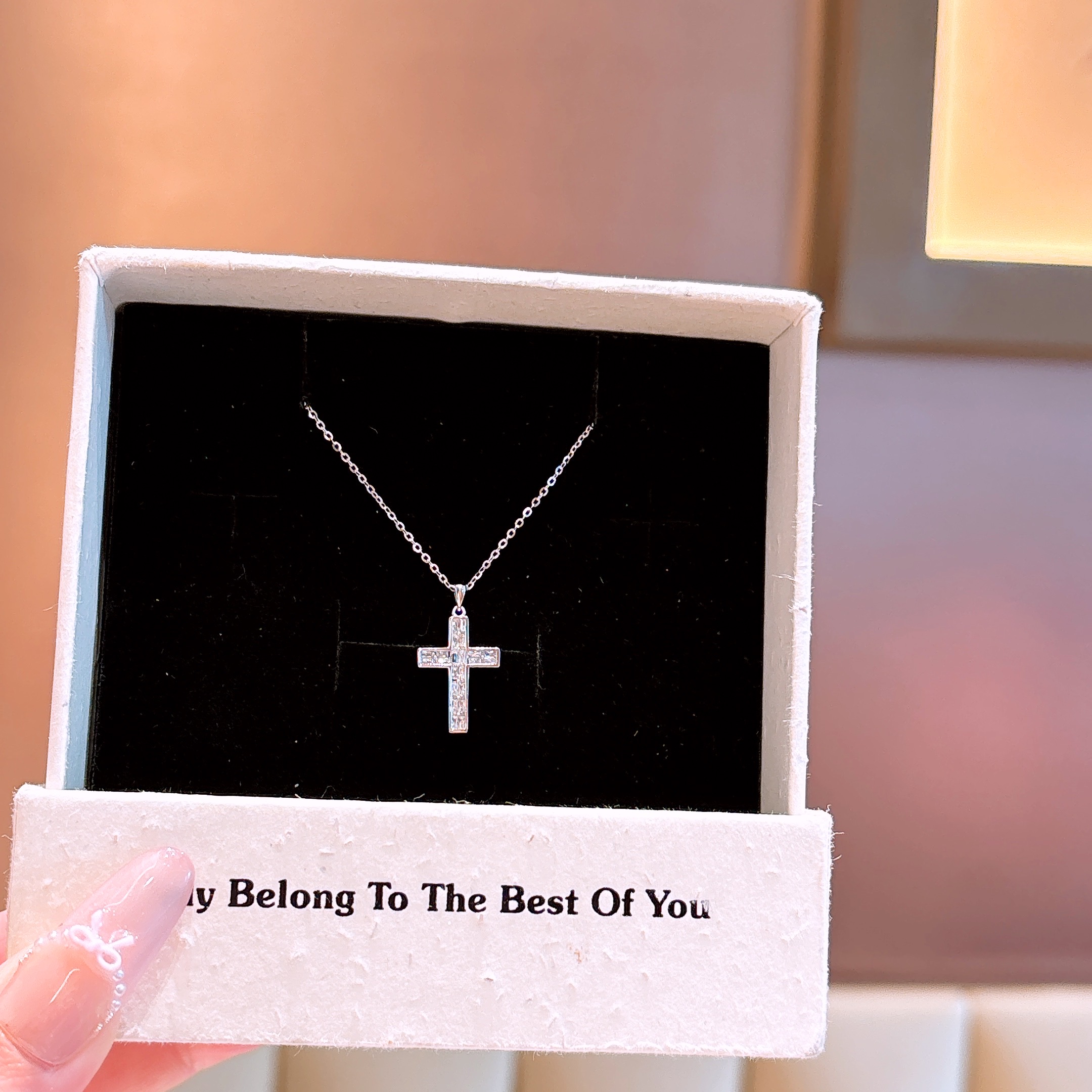 ラグジュアリーニッケル無添加銀ネックレスシルバー 母の日