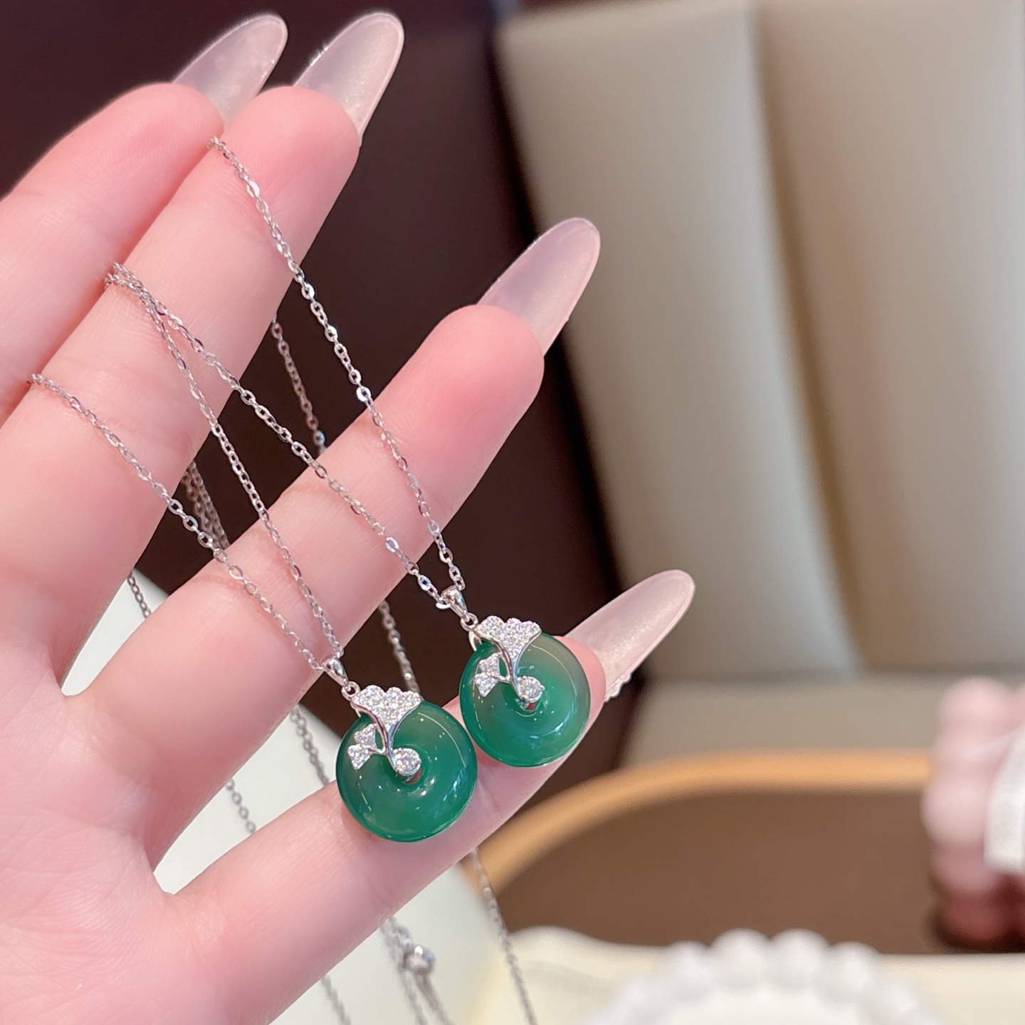 Massivsilber Kette Hochwertig Bankett Silber