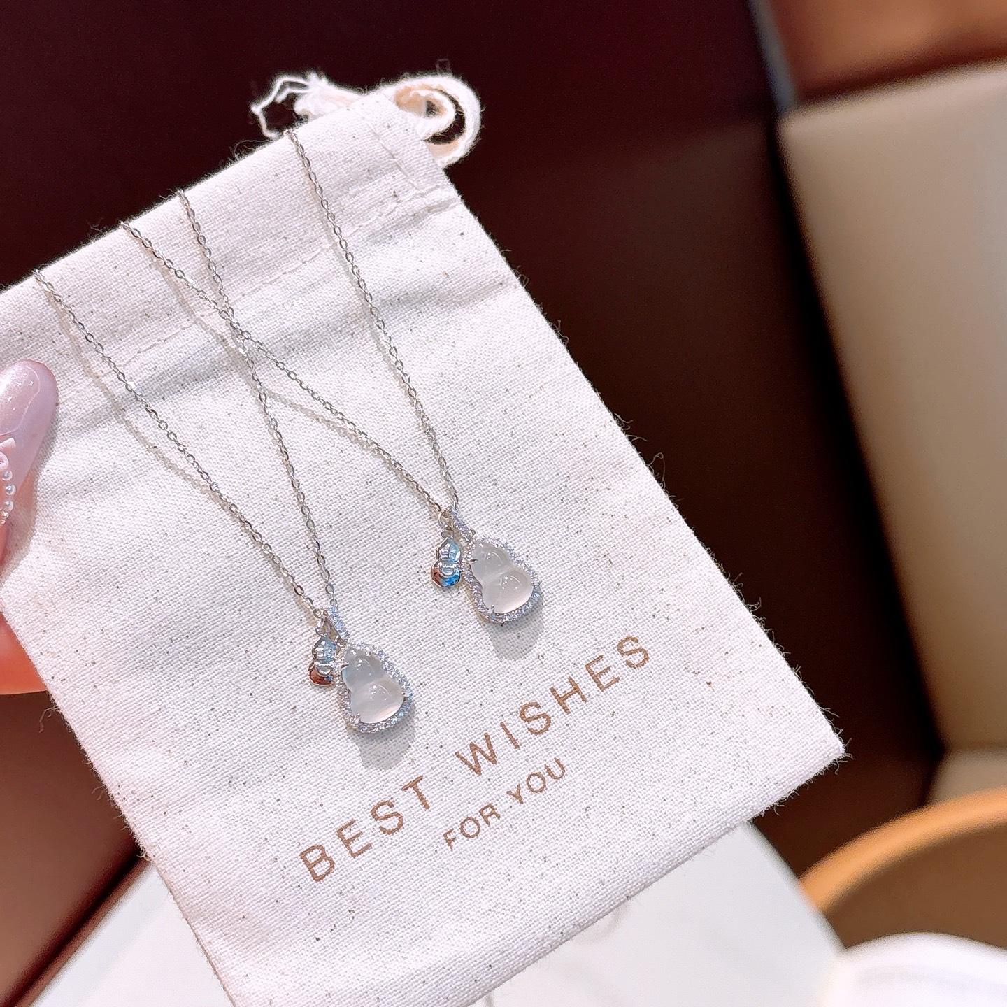 High Polish Silver Necklace Sweet & Cool Christmas Silver