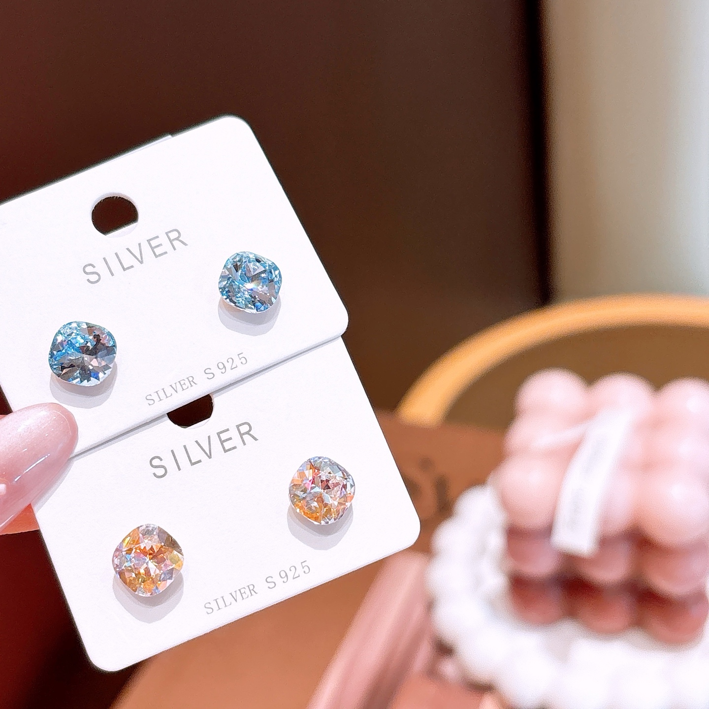 925 Silver Earrings Unique Valentine's Day Silver