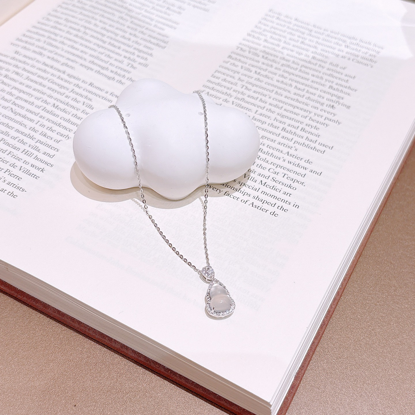 知性的925シルバーネックレスゴールド ウェディング