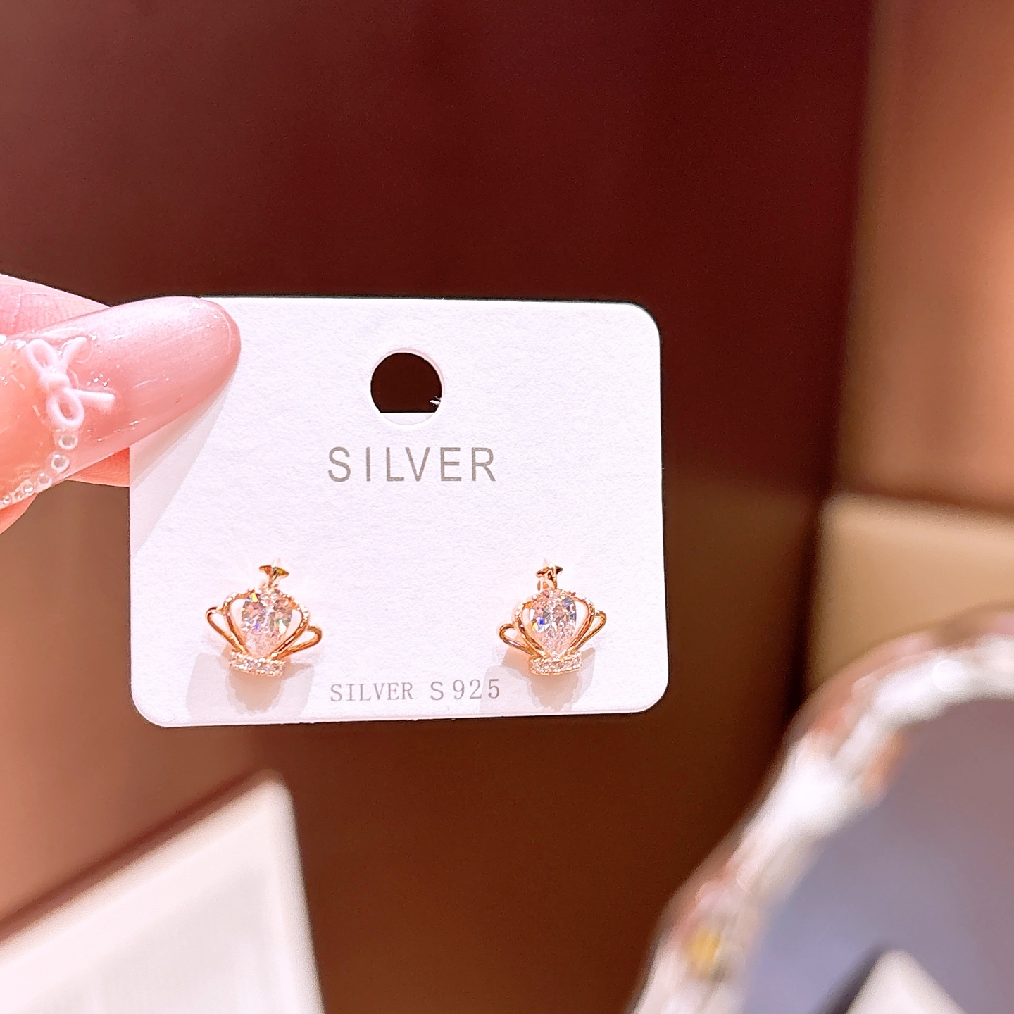 遊び心アレルギー対応シルバーイヤリングゴールド 新年