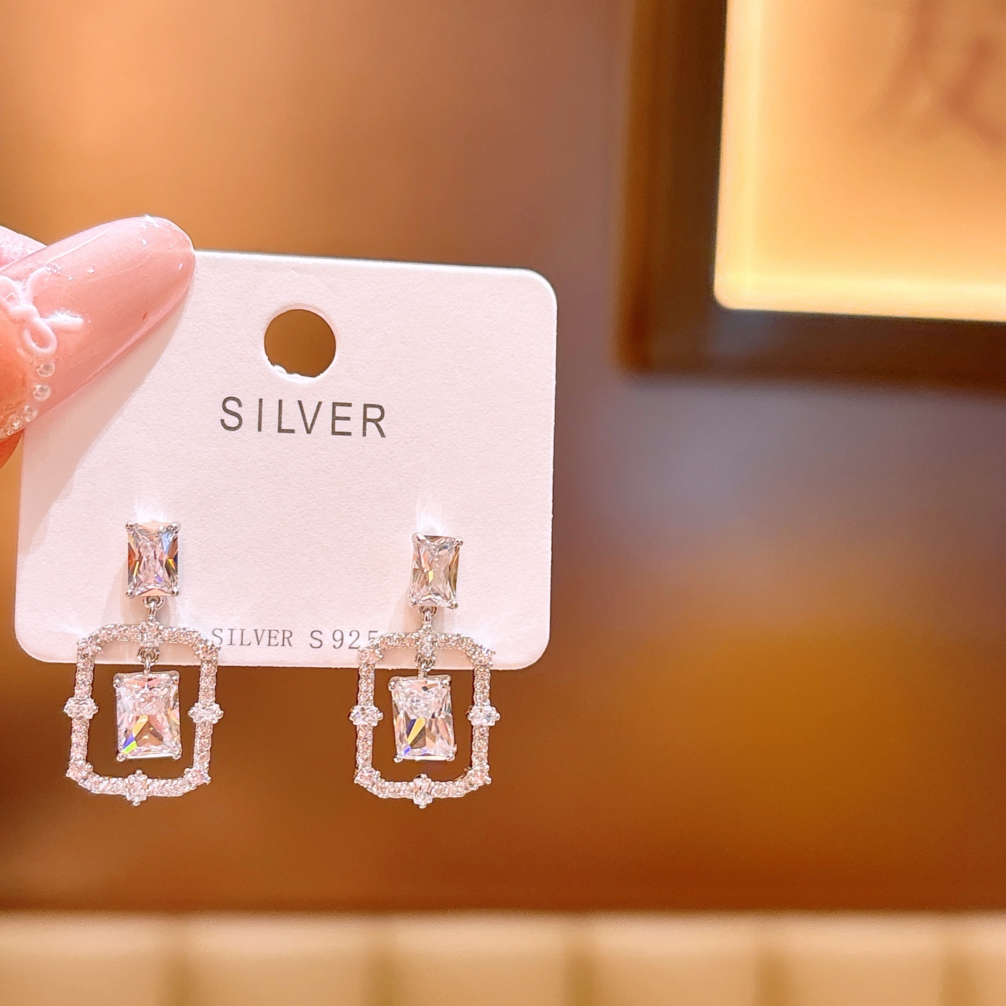 甘辛高品質シルバーイヤリングゴールド 新築祝い