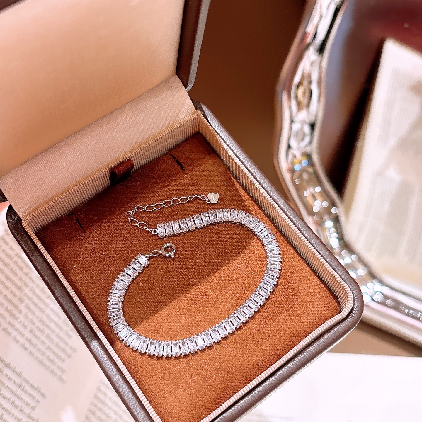 優しいS925スターリングシルバーブレスレットシルバー ウェディング