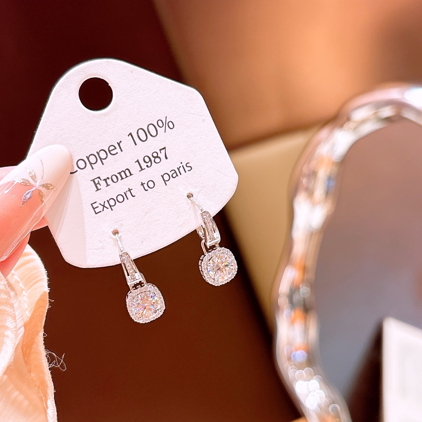 925 Silver Moissanite Ear Cuffs Light Luxury Office Gold