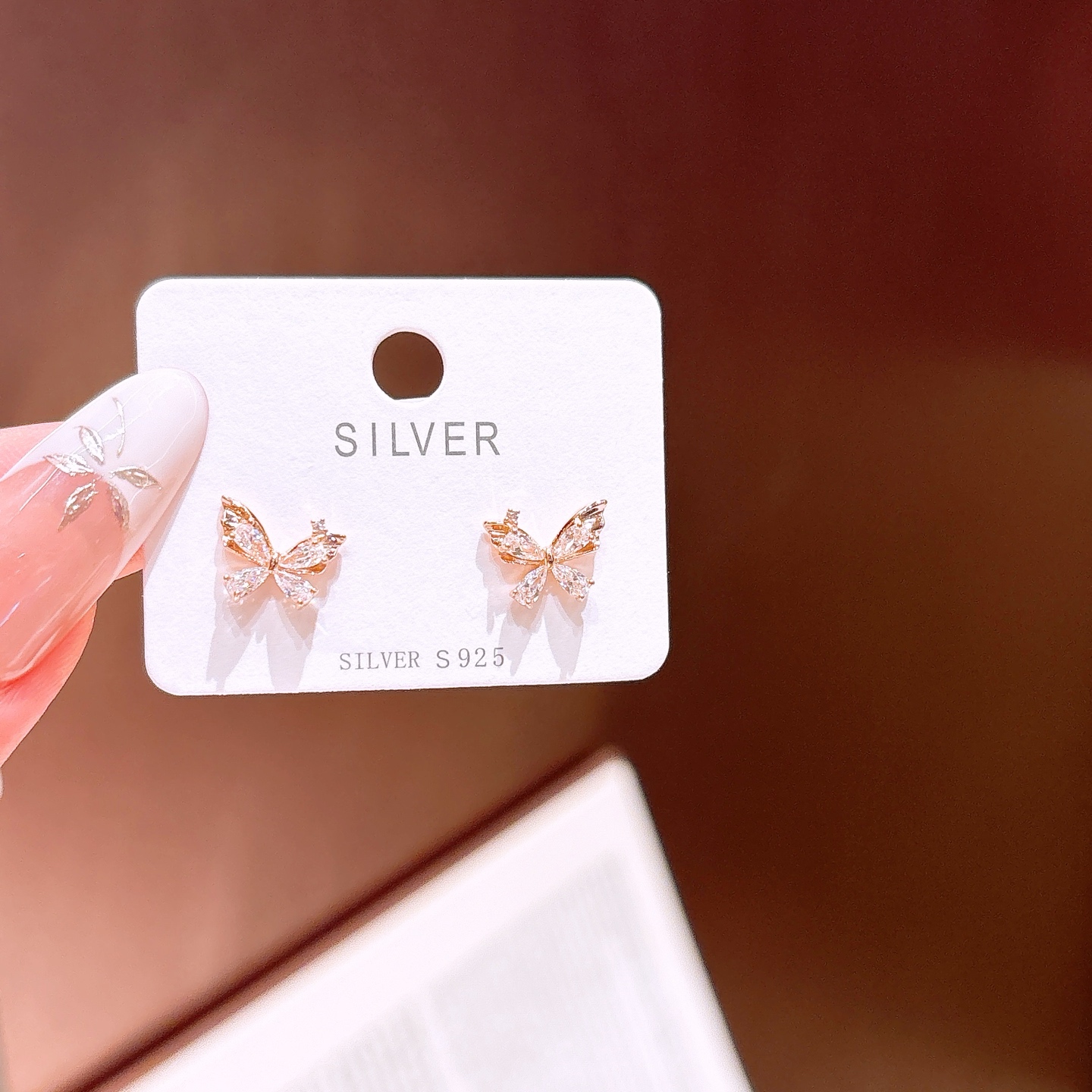 S925 Sterling Silver Earrings Delicate Gift for Her Gold