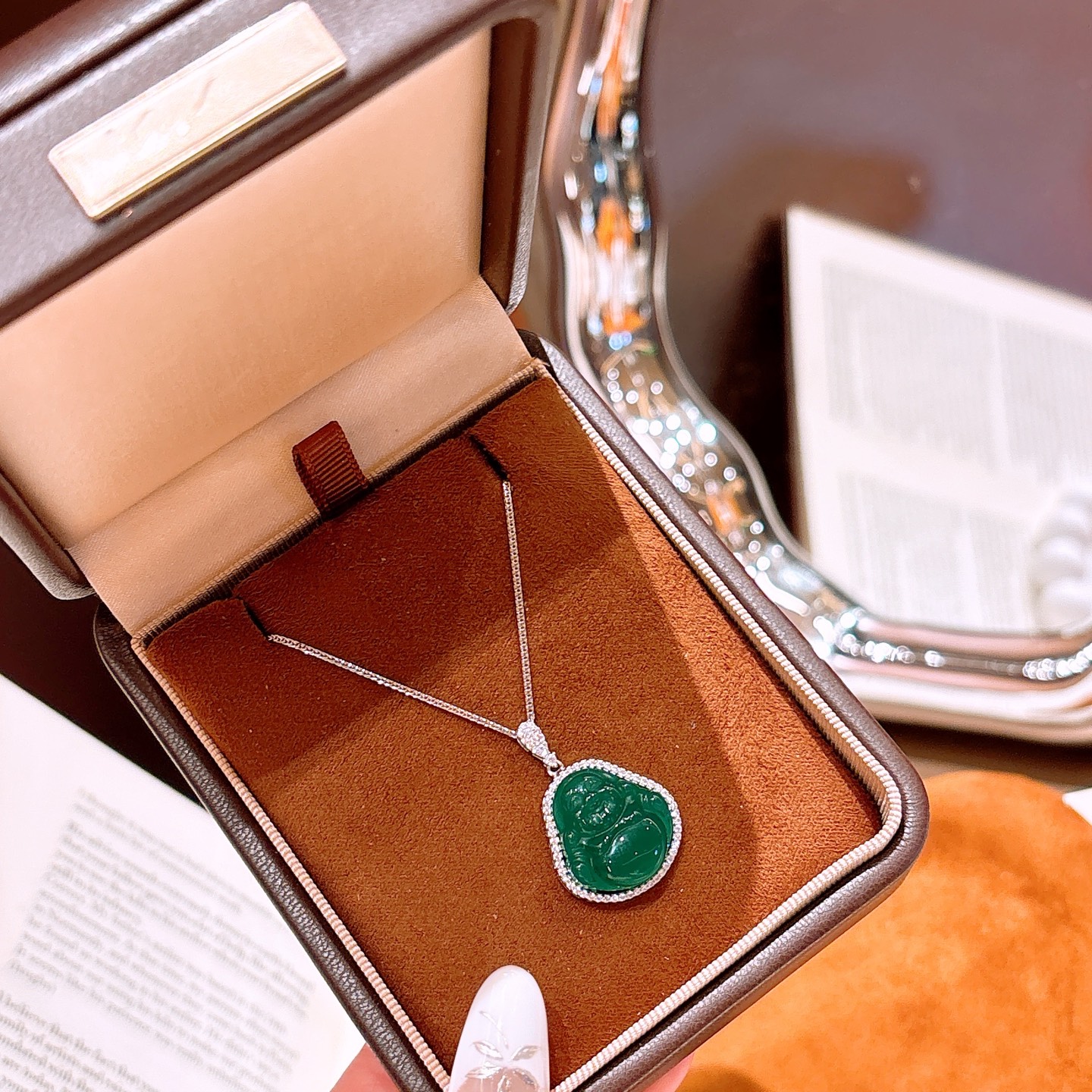 Fine Silver Necklace Chic Christmas Silver