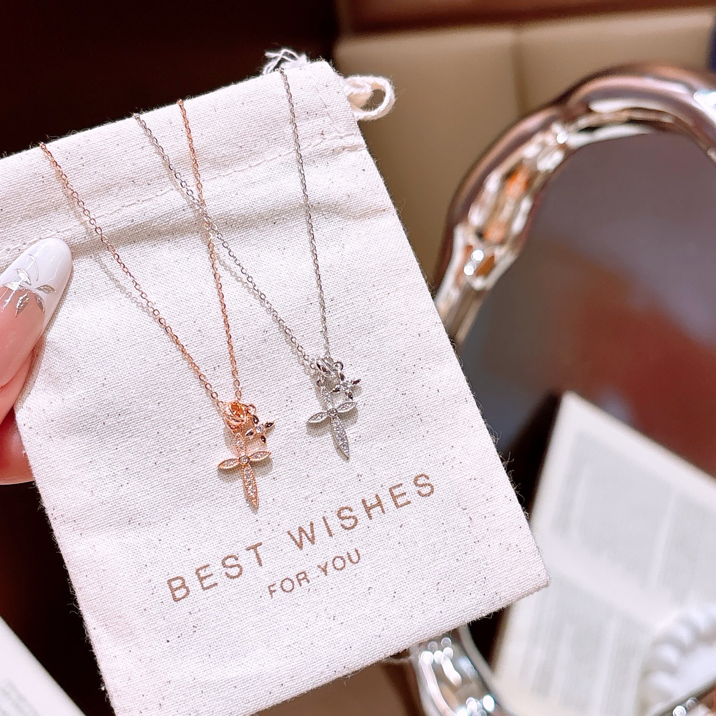 Solid Silver Necklace Lively Wedding Gold