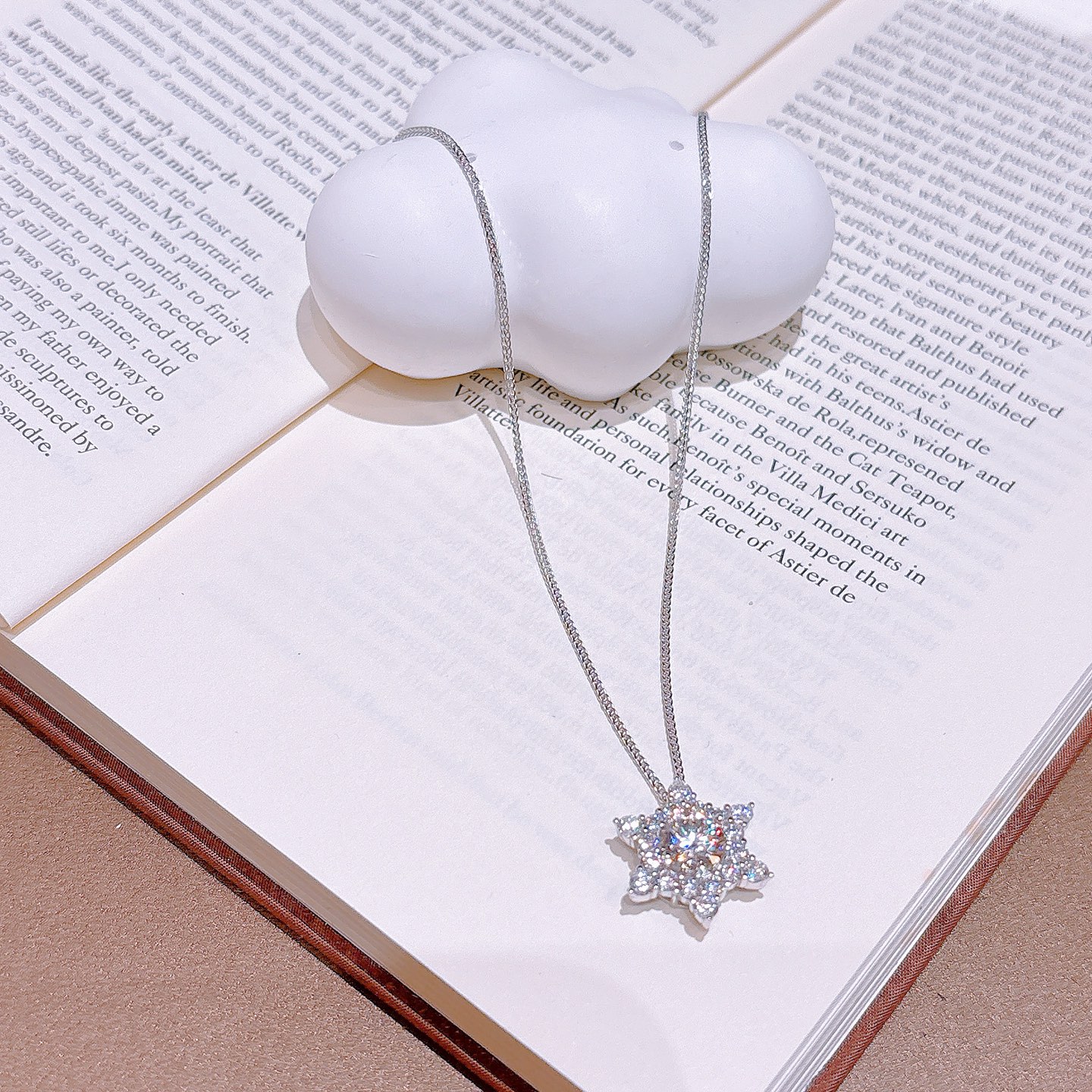 S925 Sterling Silver Moissanite Necklace Intellectual Everyday Wear