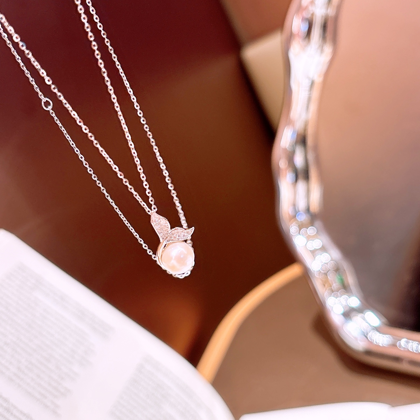 Massivsilber Moissanit Kette Französisch Für mich selbst Silber