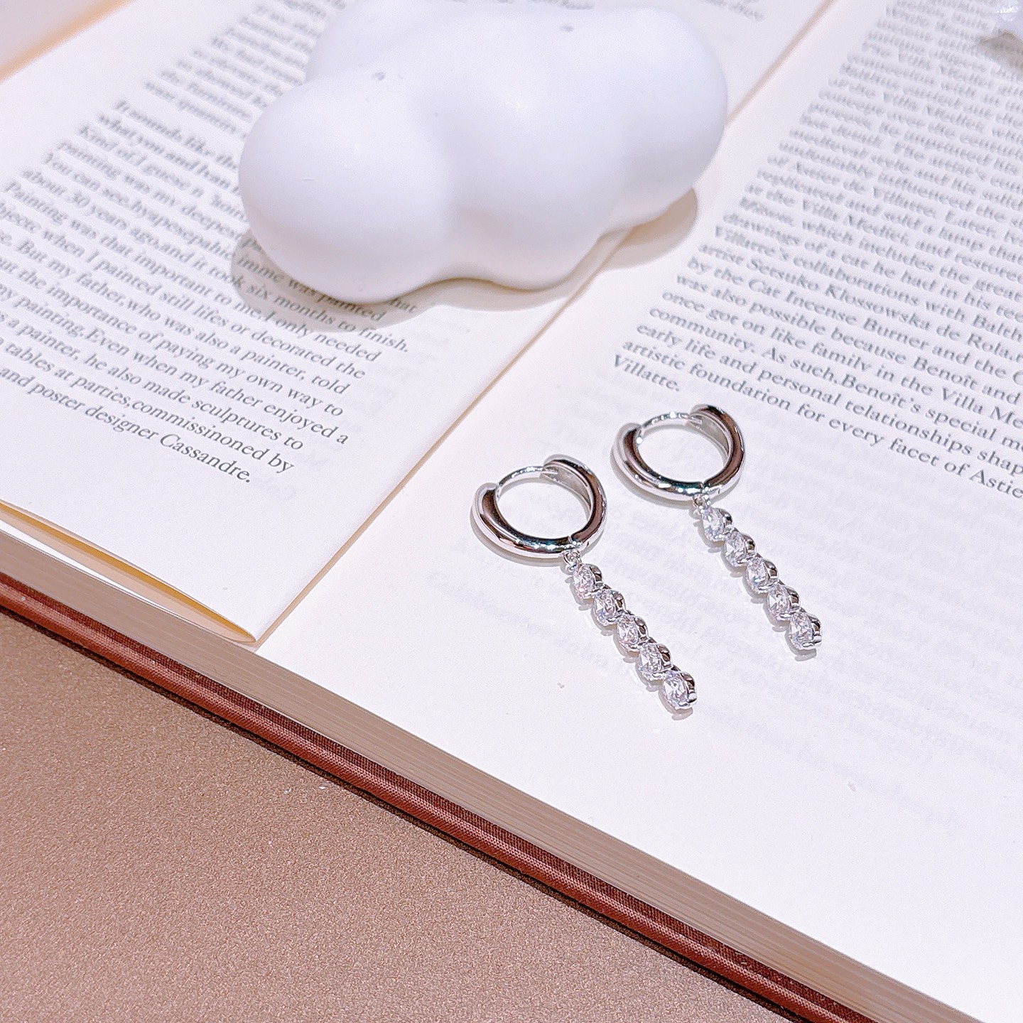 S925 Sterling Silver Ear Cuffs Intellectual Mother's Day Gold