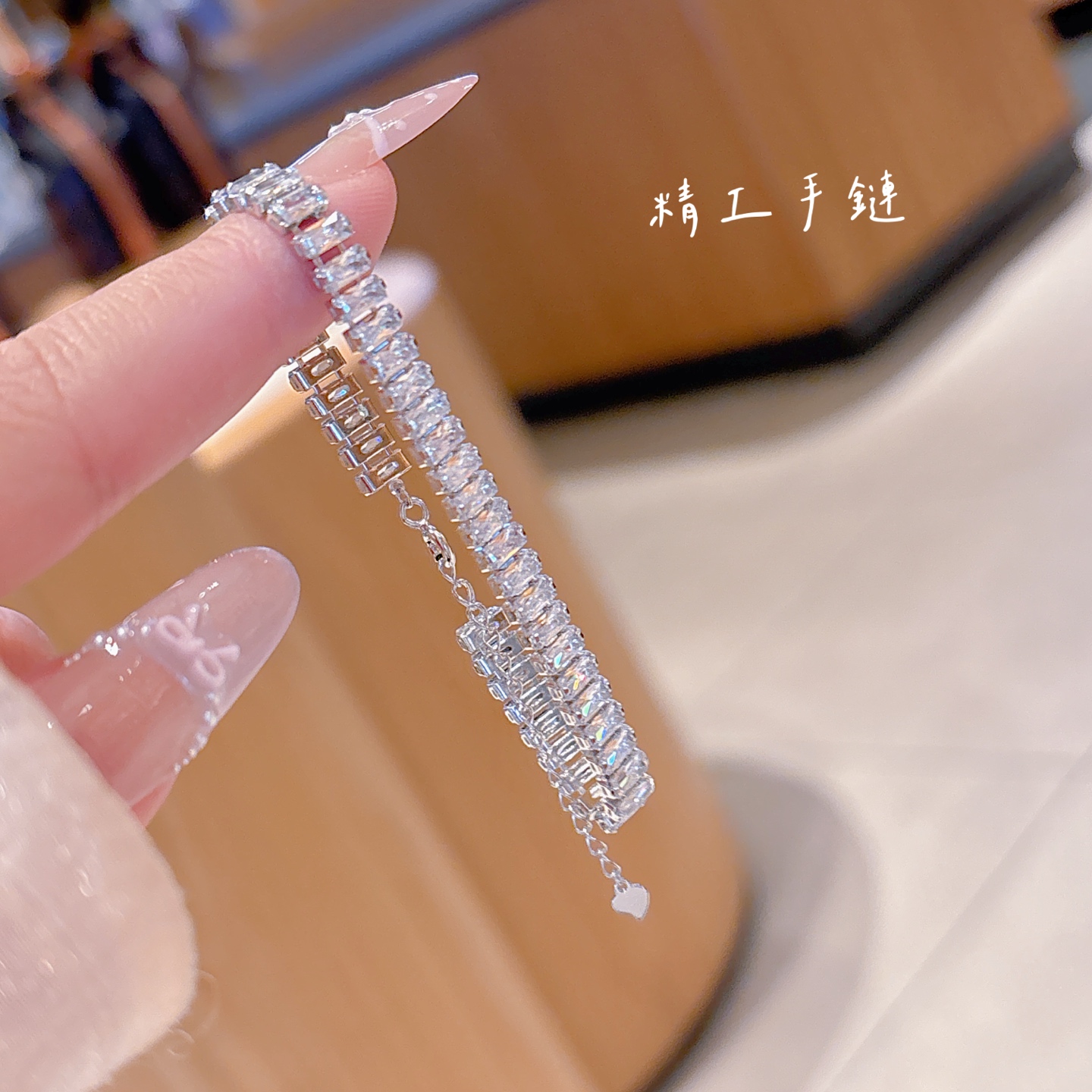 軽やかS925スターリングシルバーブレスレットゴールド 職場