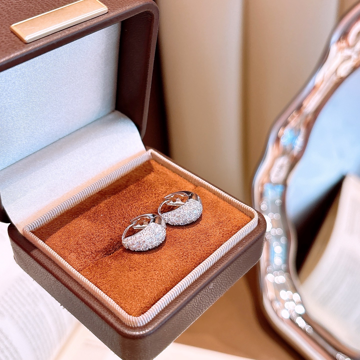 S925 Sterling Silver Moissanite Ear Cuffs Premium Graduation Gold