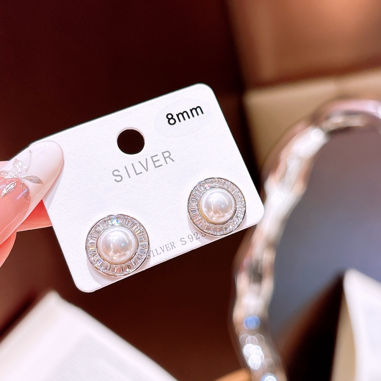 シック低アレルギー銀イヤリングシルバー 婚約