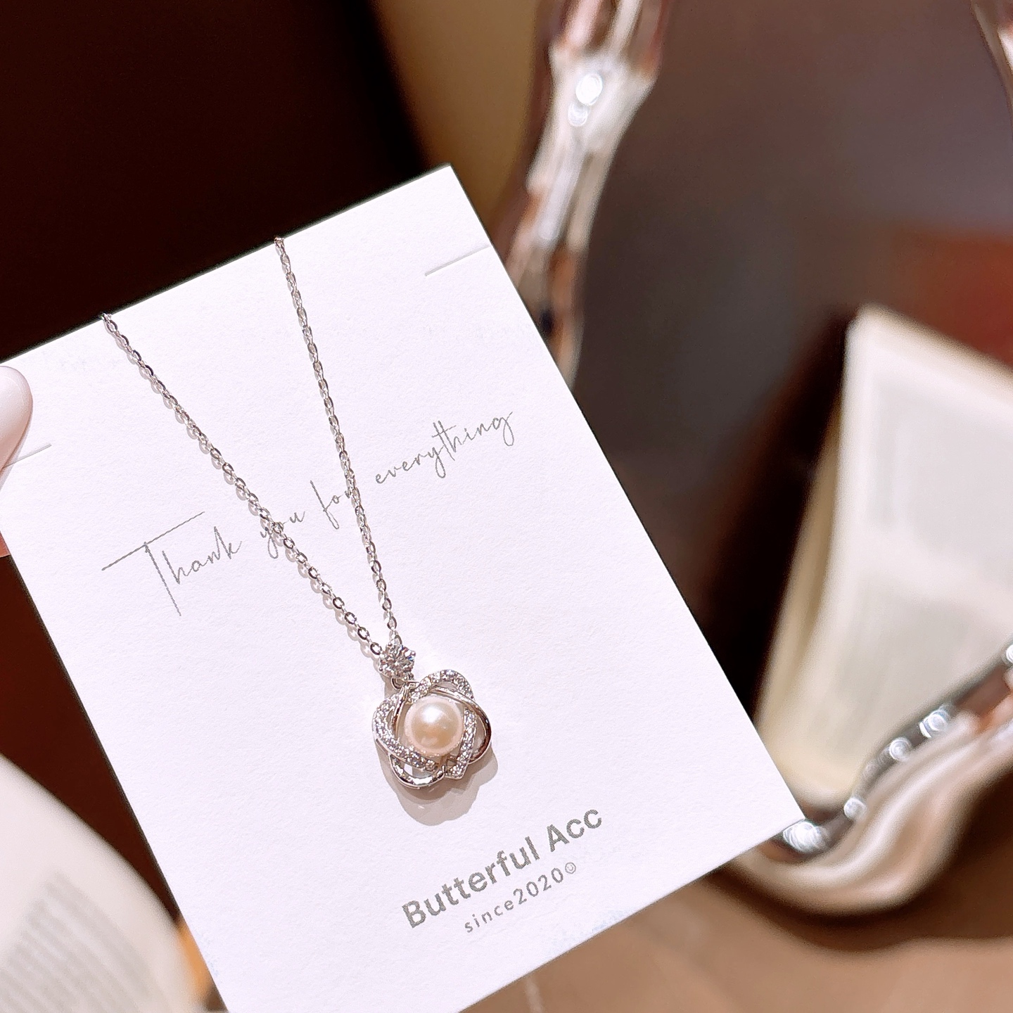 S925 Sterlingsilber Moissanit Kette Süß Weihnachten Gold