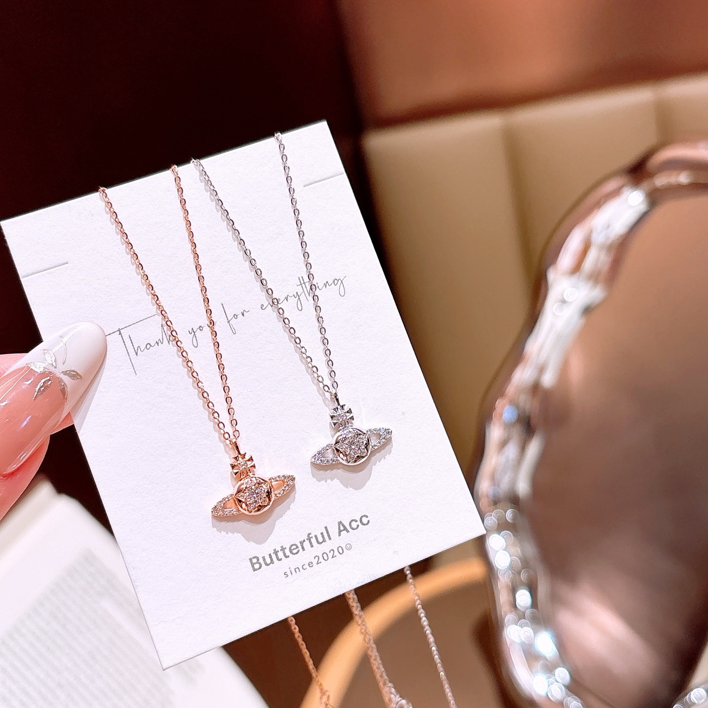 韓国風S925スターリングシルバーネックレスゴールド 職場