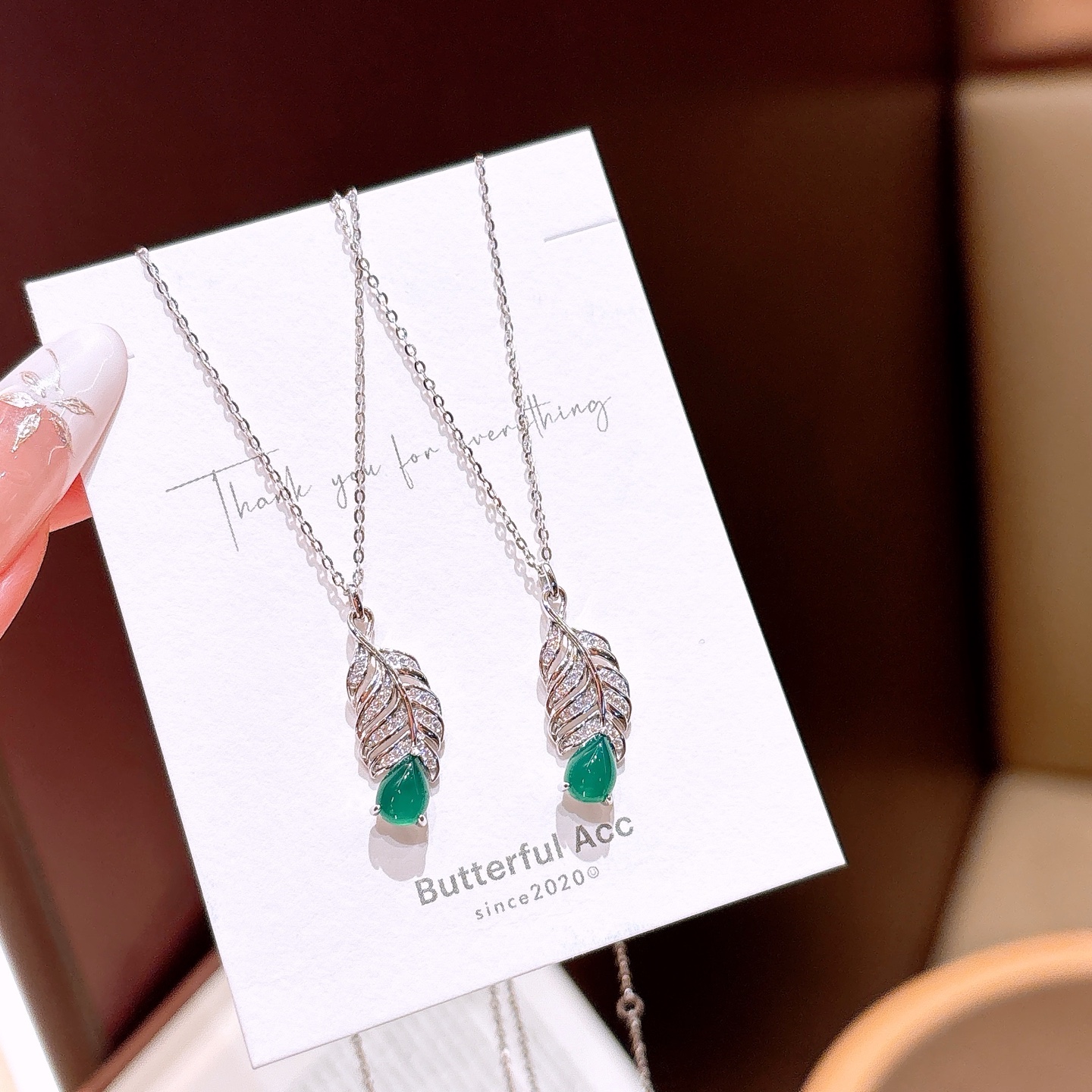 Hypoallergenic Silver Necklace Sweet Gift for Her Silver