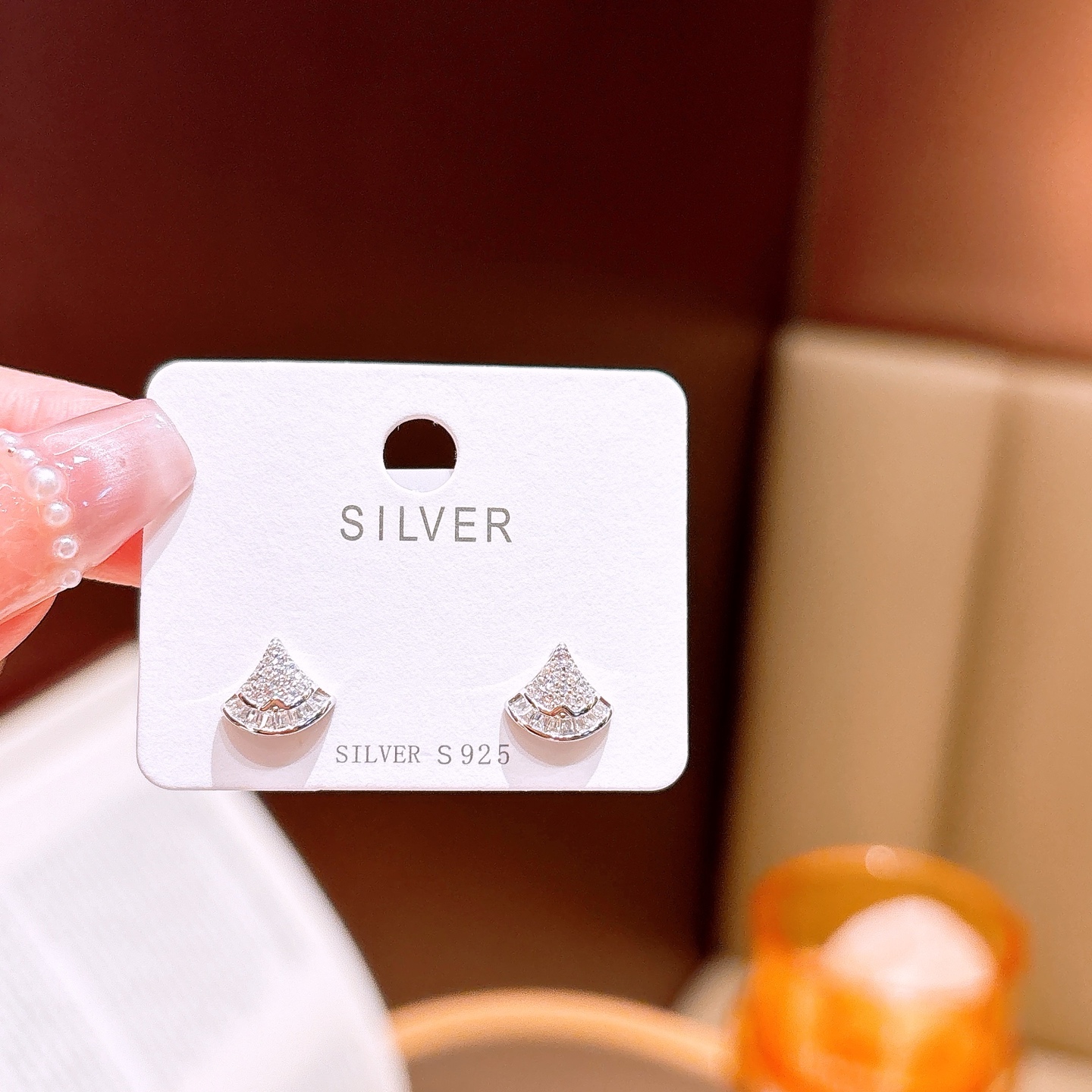 Fine Silver Earrings Sweet & Cool Housewarming Gold