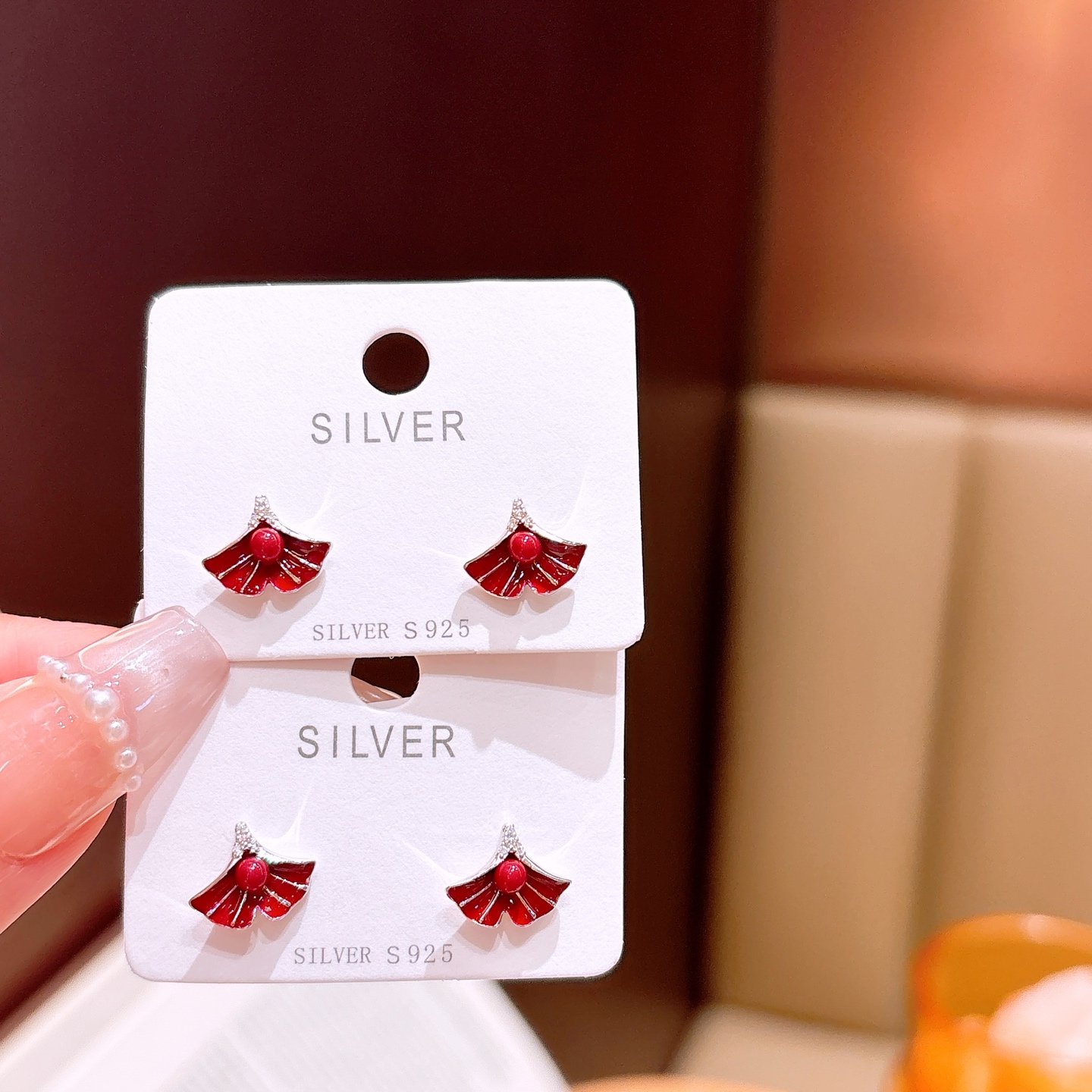 Solid Silver Earrings Elegant Mother's Birthday Silver