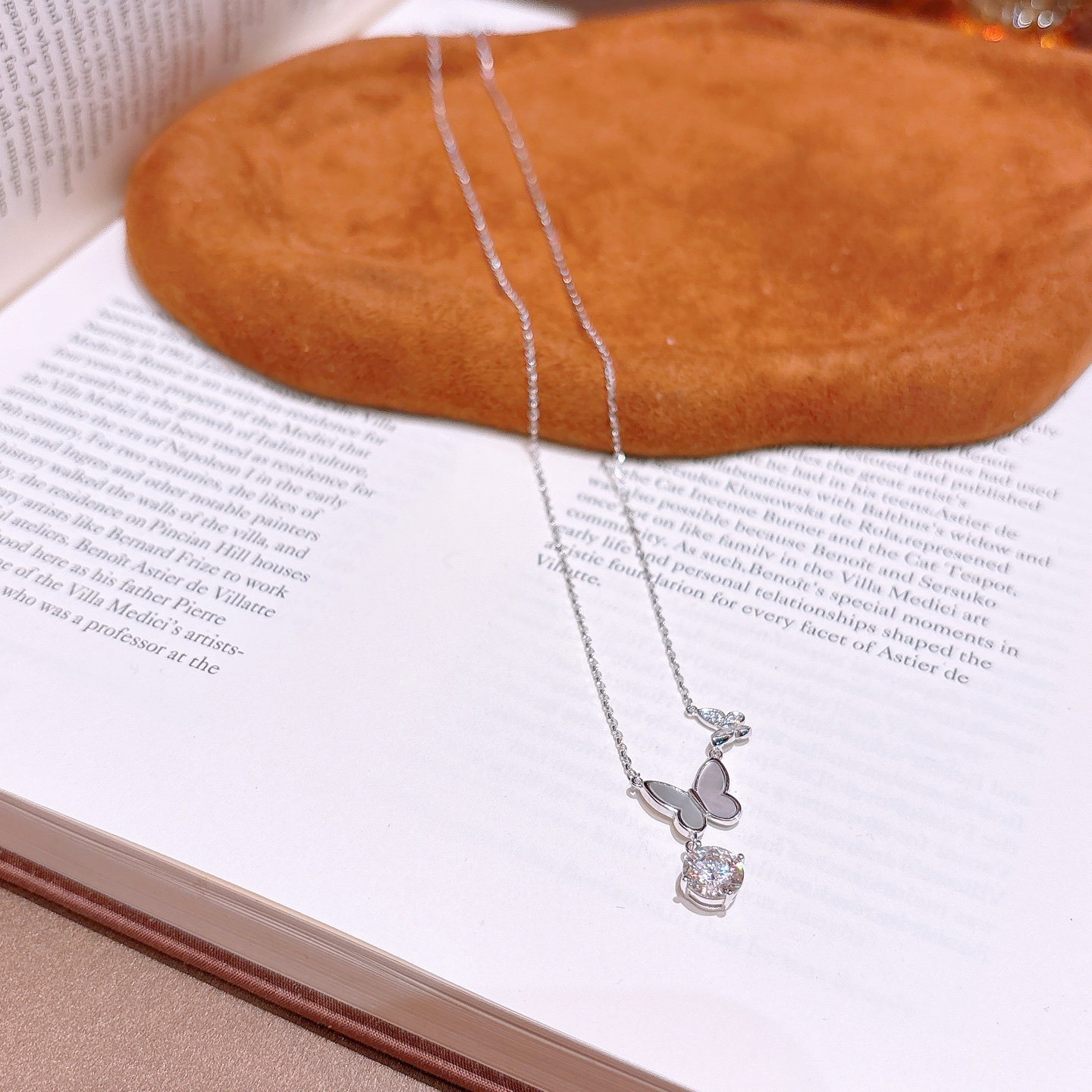 Nickel Free Silver Moissanite Necklace Lively Birthday Gold