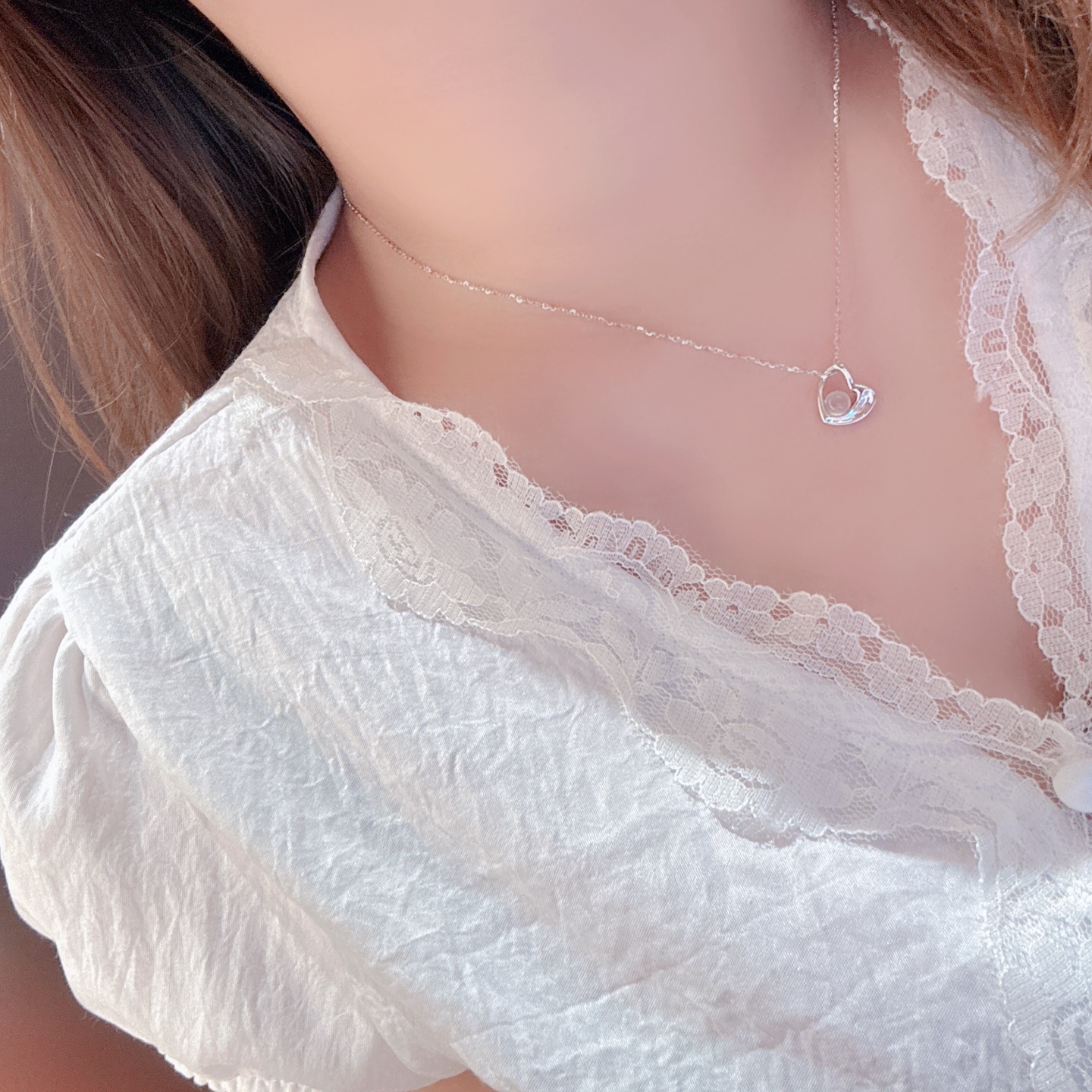 フレンチ925シルバーネックレスゴールド 通勤