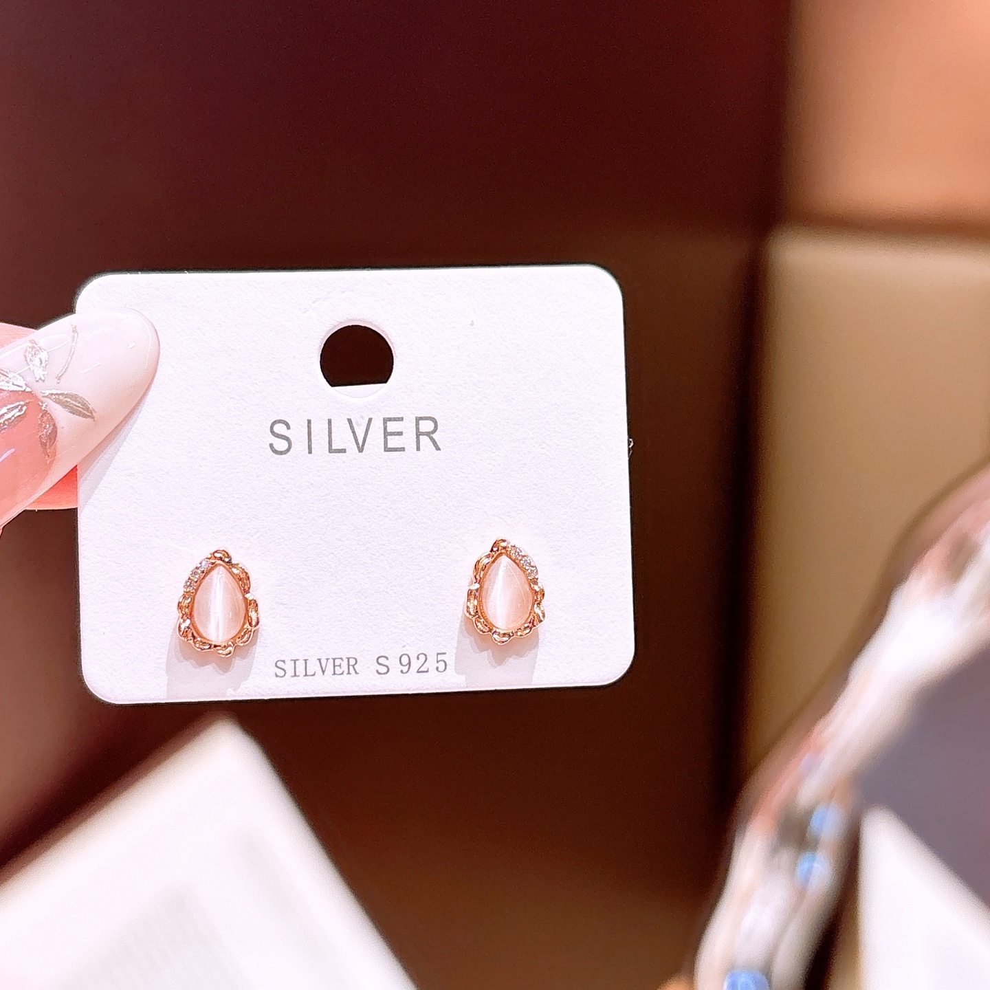 遊び心S925スターリングシルバーイヤリングシルバー 通勤